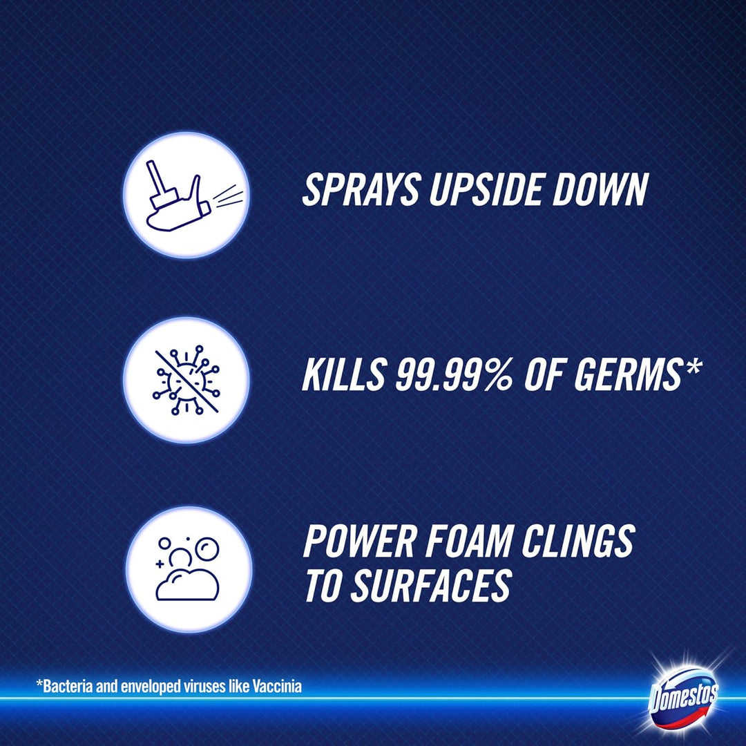 Domestos - Power Foam Arctic Fresh Toilet & Bathroom Cleaner Spray