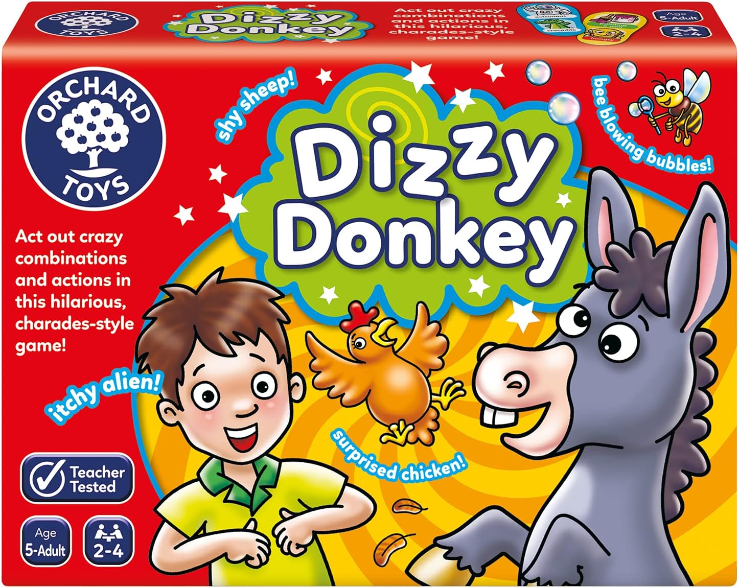 Orchard Toys Dizzy Donkey Game 106 - Family Action & Performance Board Game