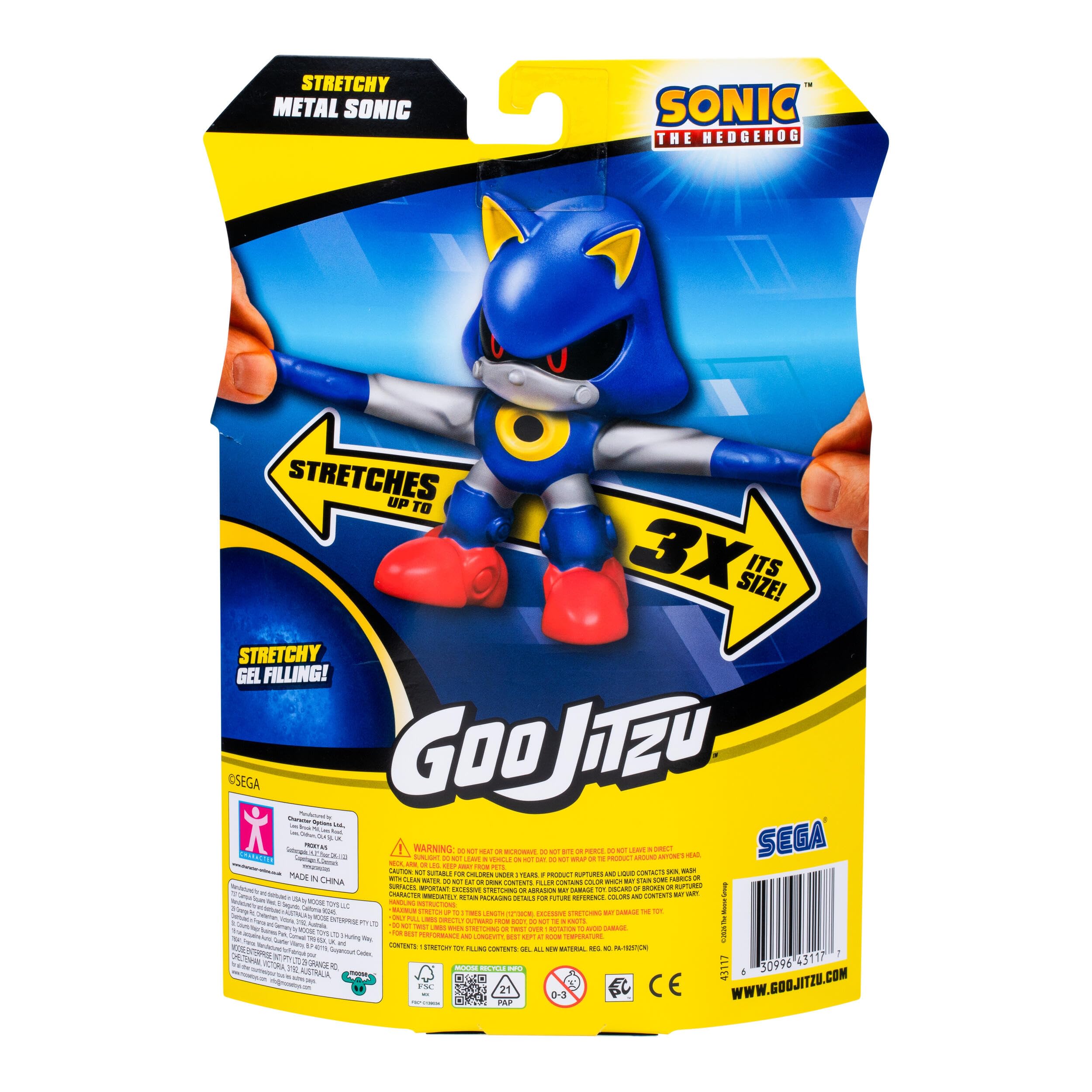 Heroes of Goo Jit Zu Metal Sonic Action Figure | Stretches up to 3x Size | 4+ Years 2