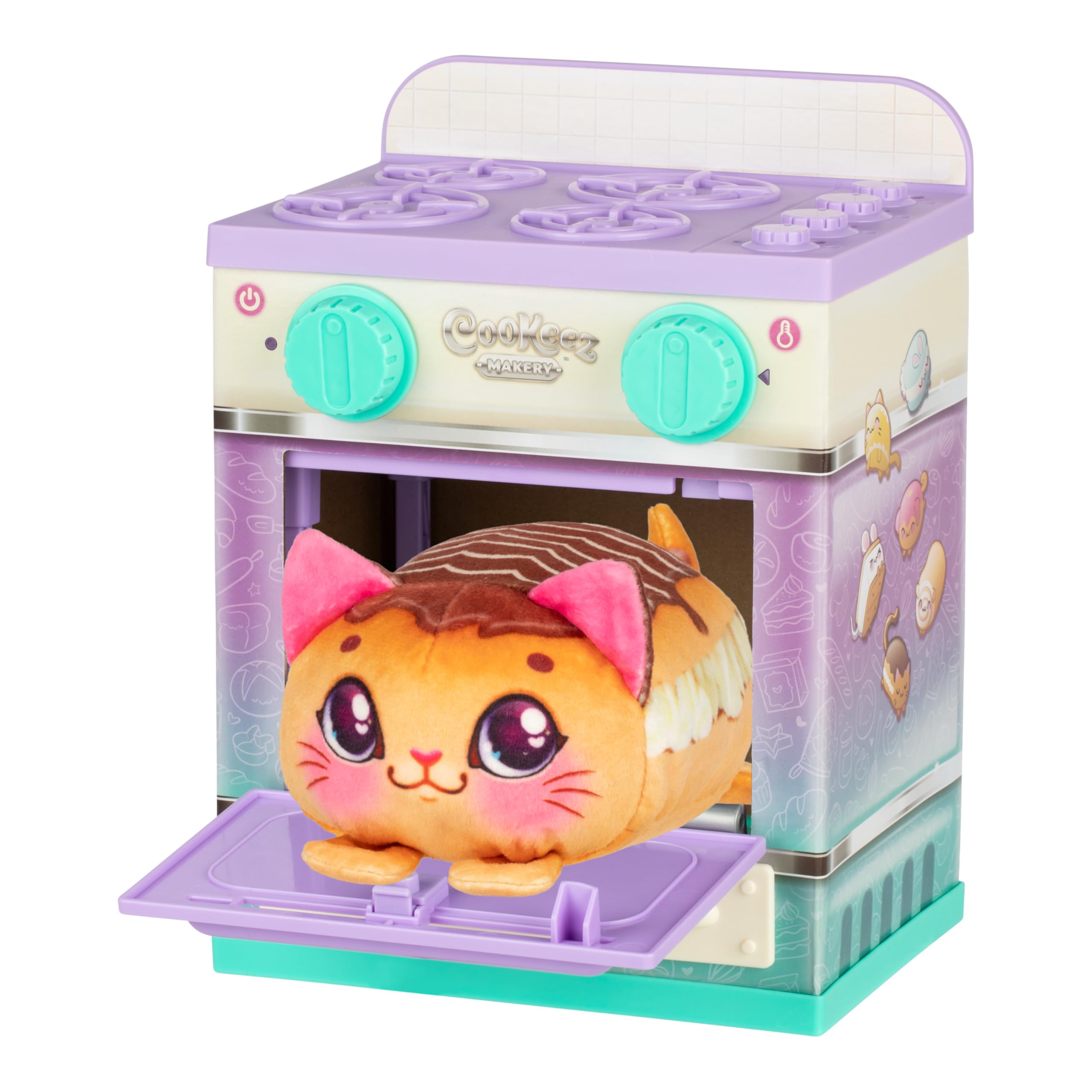 COOKEEZ MAKERY Lil" Bakez Oven - Interactive Scented Plush Baking Playset for Kids 5