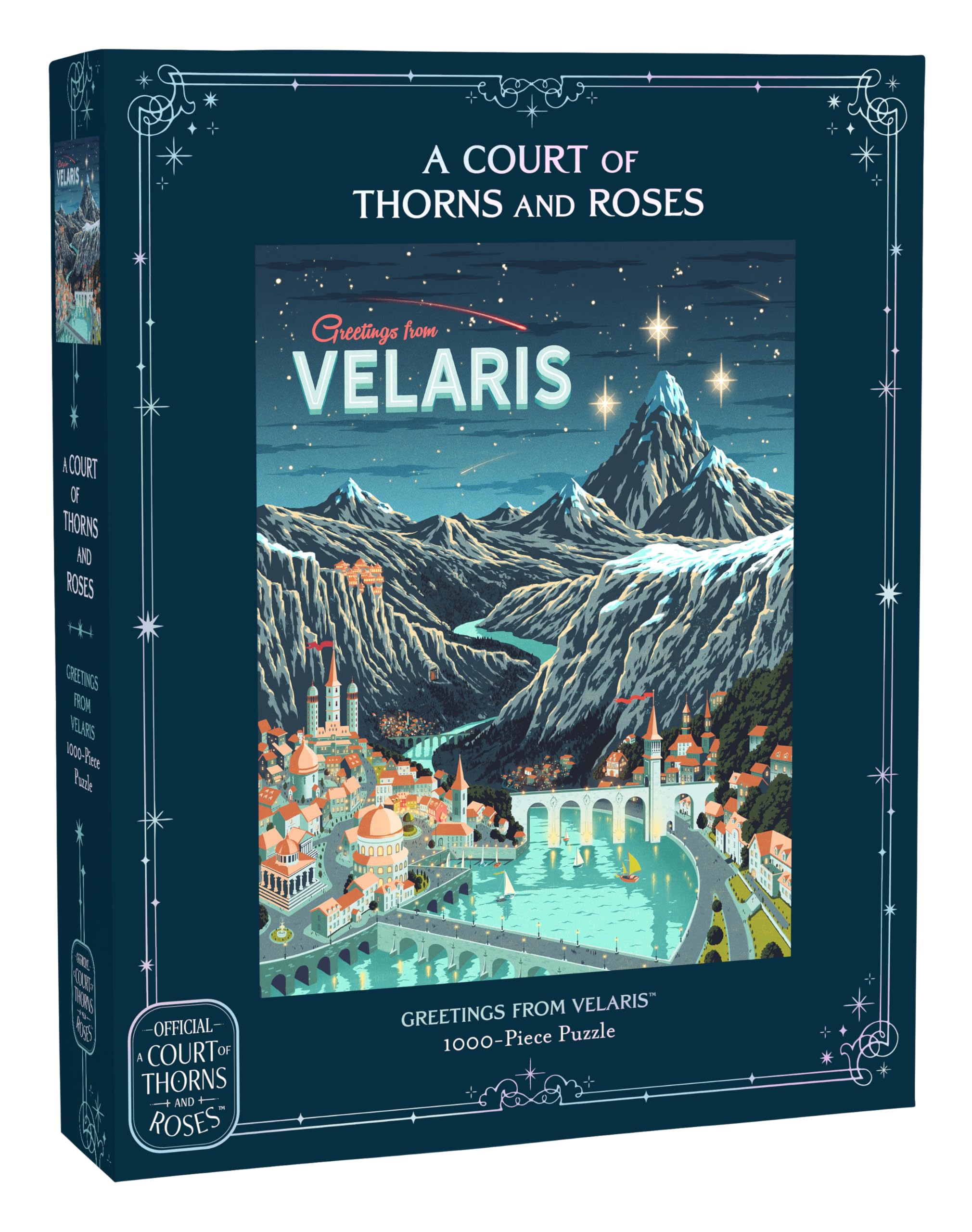 Chronicle Books A Court of Thorns and Roses Greetings from Velaris 1000-Piece Jigsaw Puzzle | 25 x 20 Inches | Adult