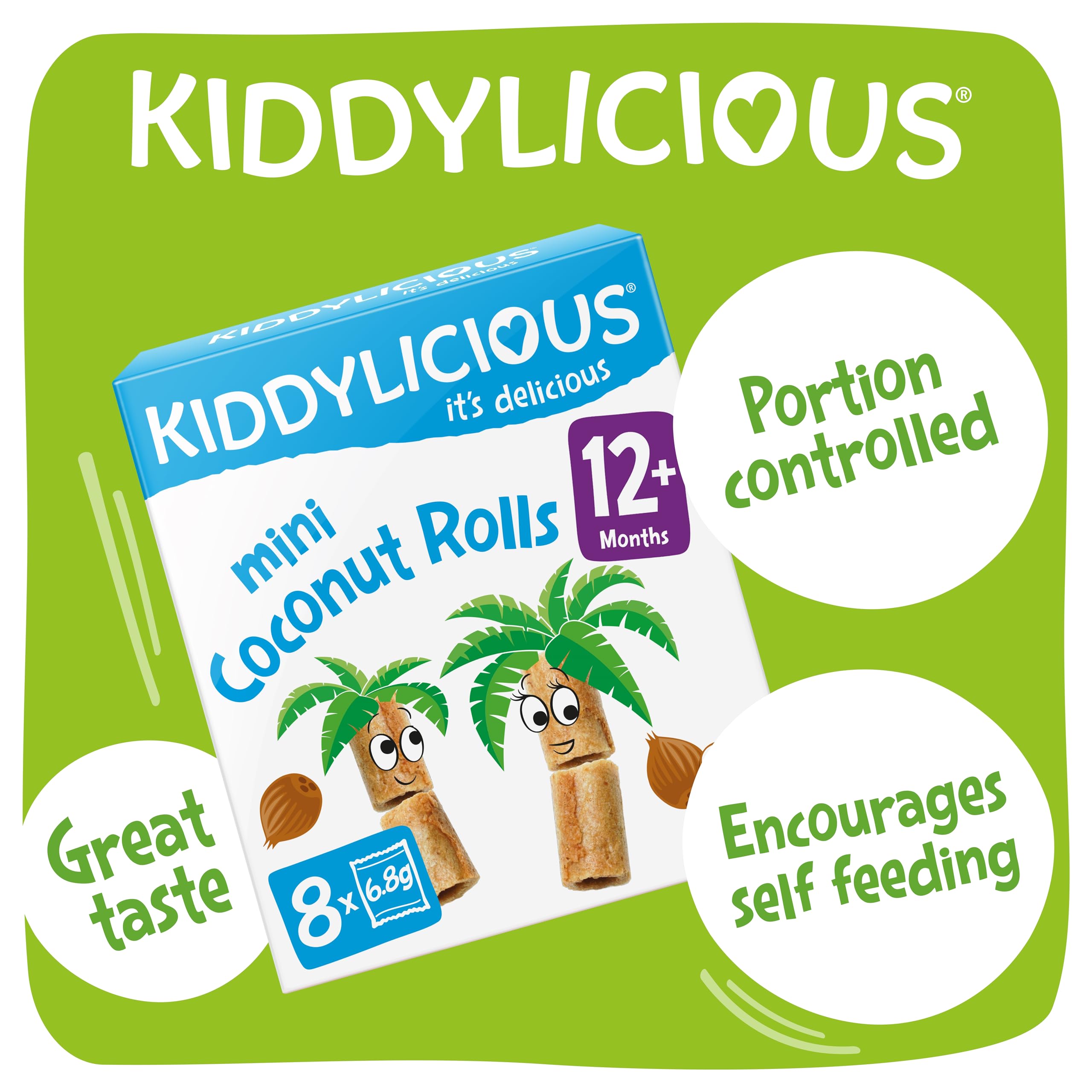 Kiddylicious Mini Coconut Rolls - Natural Snacks for Kids, Pack of 40 9