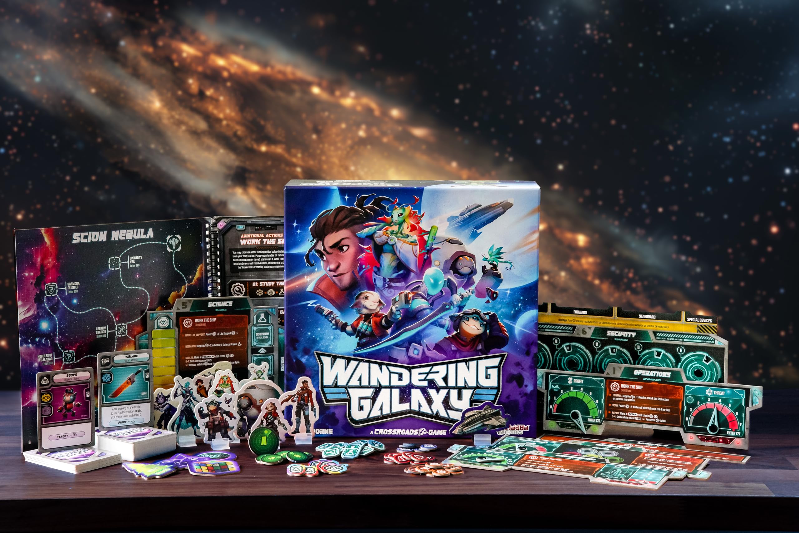 Plaid Hat Games Wandering Galaxy – Ein Crossroads-Spiel, Brettspiel 5