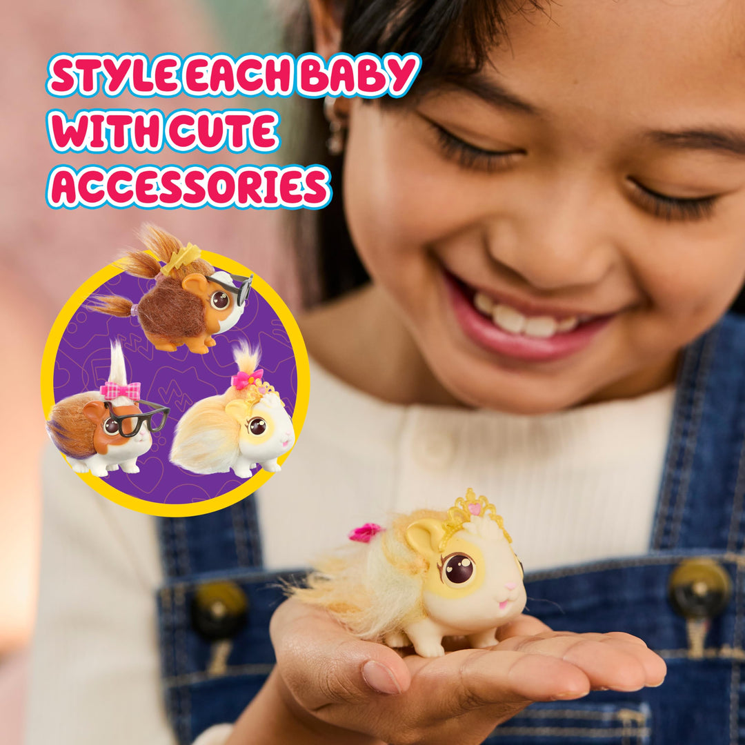 Little Live Pets Mama Surprise Bunny Interactive Playset - Electronic Plush with Hutch for Kids 4-12