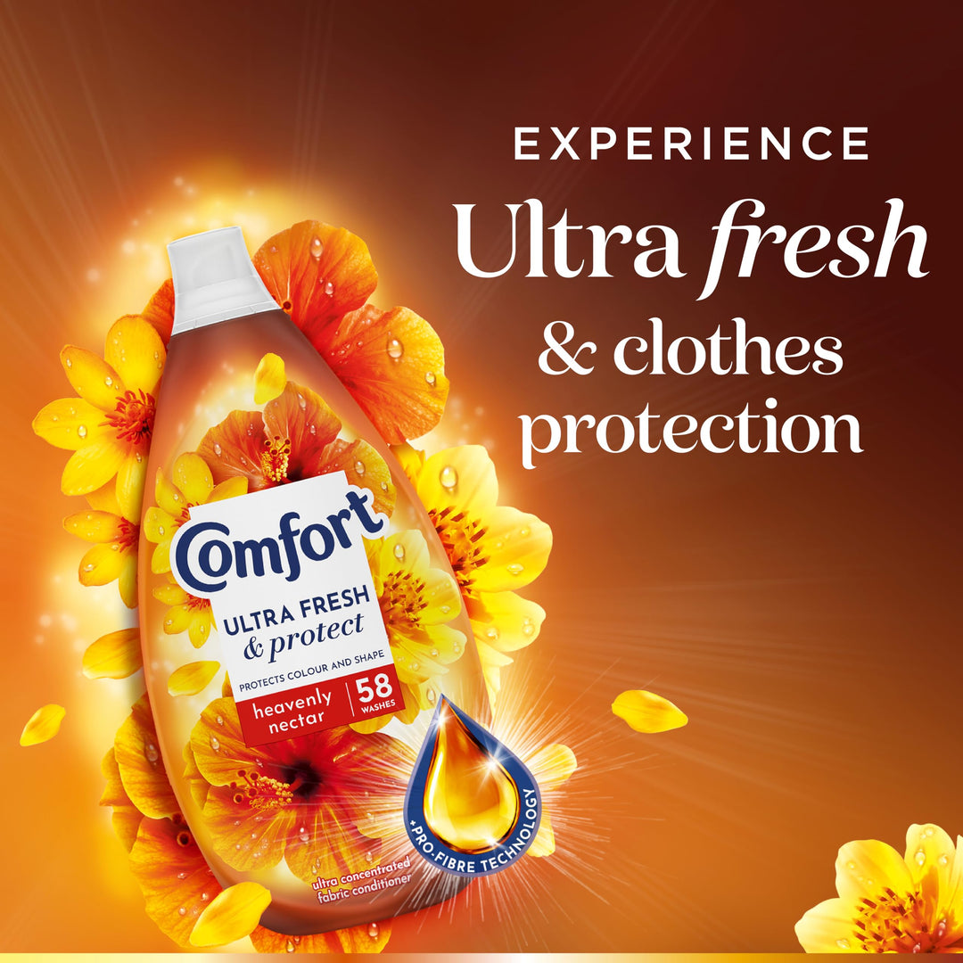 Comfort - Ultra Fresh & Protect Heavenly Nectar Liquid Fabric Conditioner