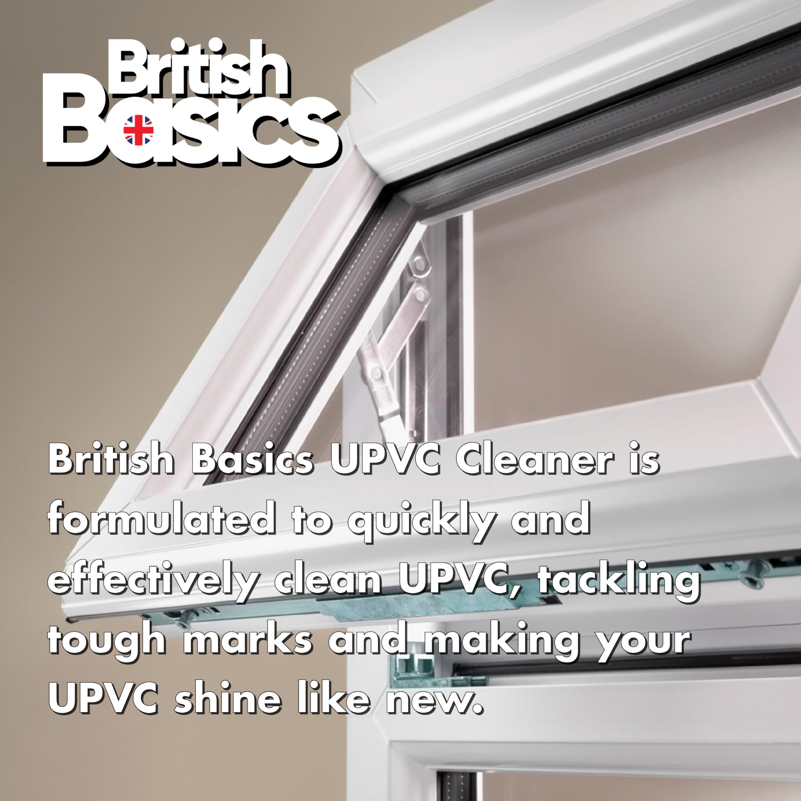 BritishBasics UPVC Cleaner Spray - Streak-Free Shine | 500 ml Unscented Liquid 5