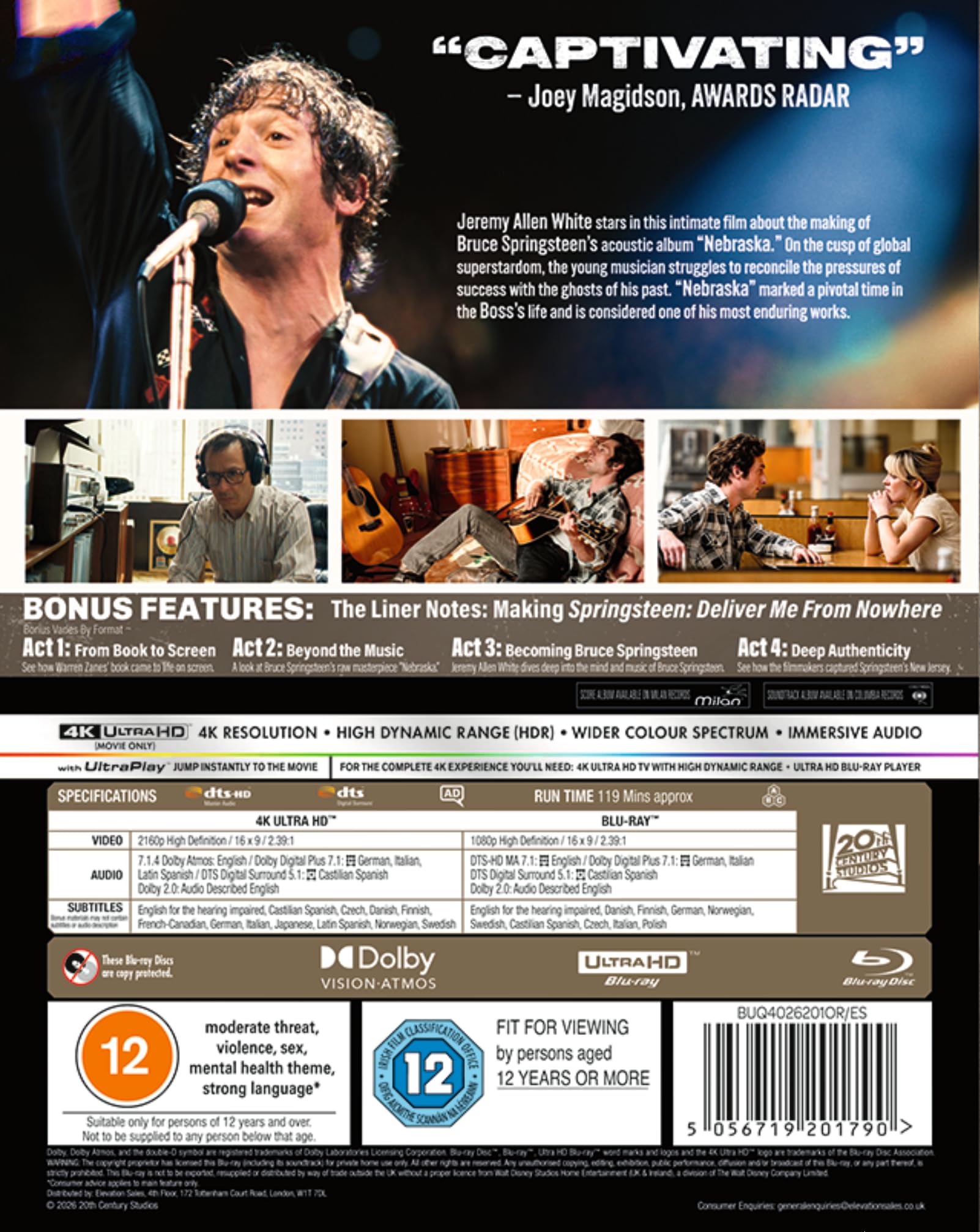 Springsteen: Deliver Me From Nowhere [4K UHD Blu-ray] 2