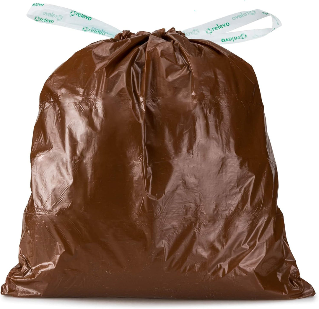Relevo 100% Recycled Heavy Duty Bin Liners 20L - 15 Bags