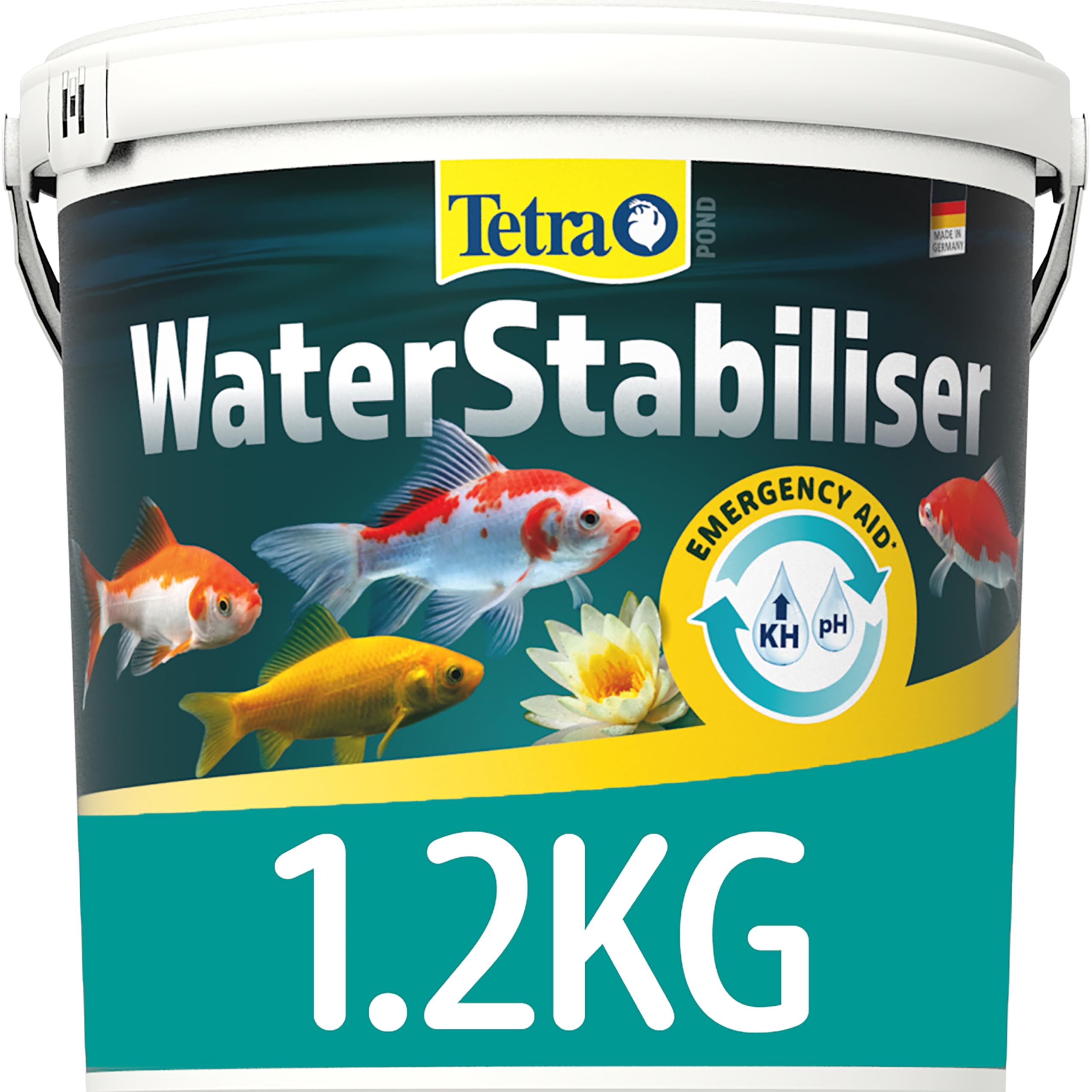 Tetra Pond Water Stabilizer Powder - Stabilizes KH and pH for Healthy Pond Water | 1.2 kg