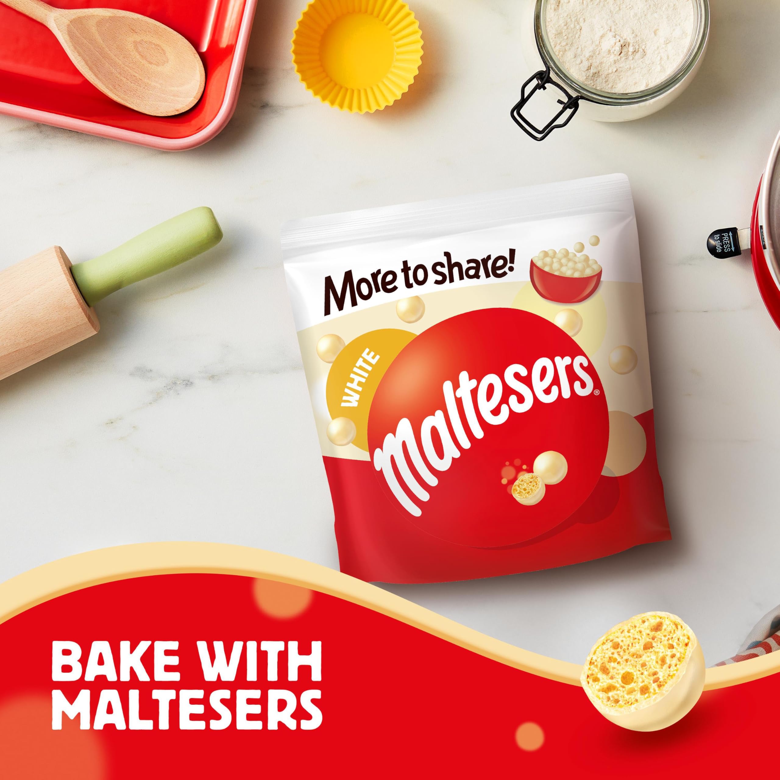 Maltesers White Chocolate & Honeycomb 126g Share Bag 8