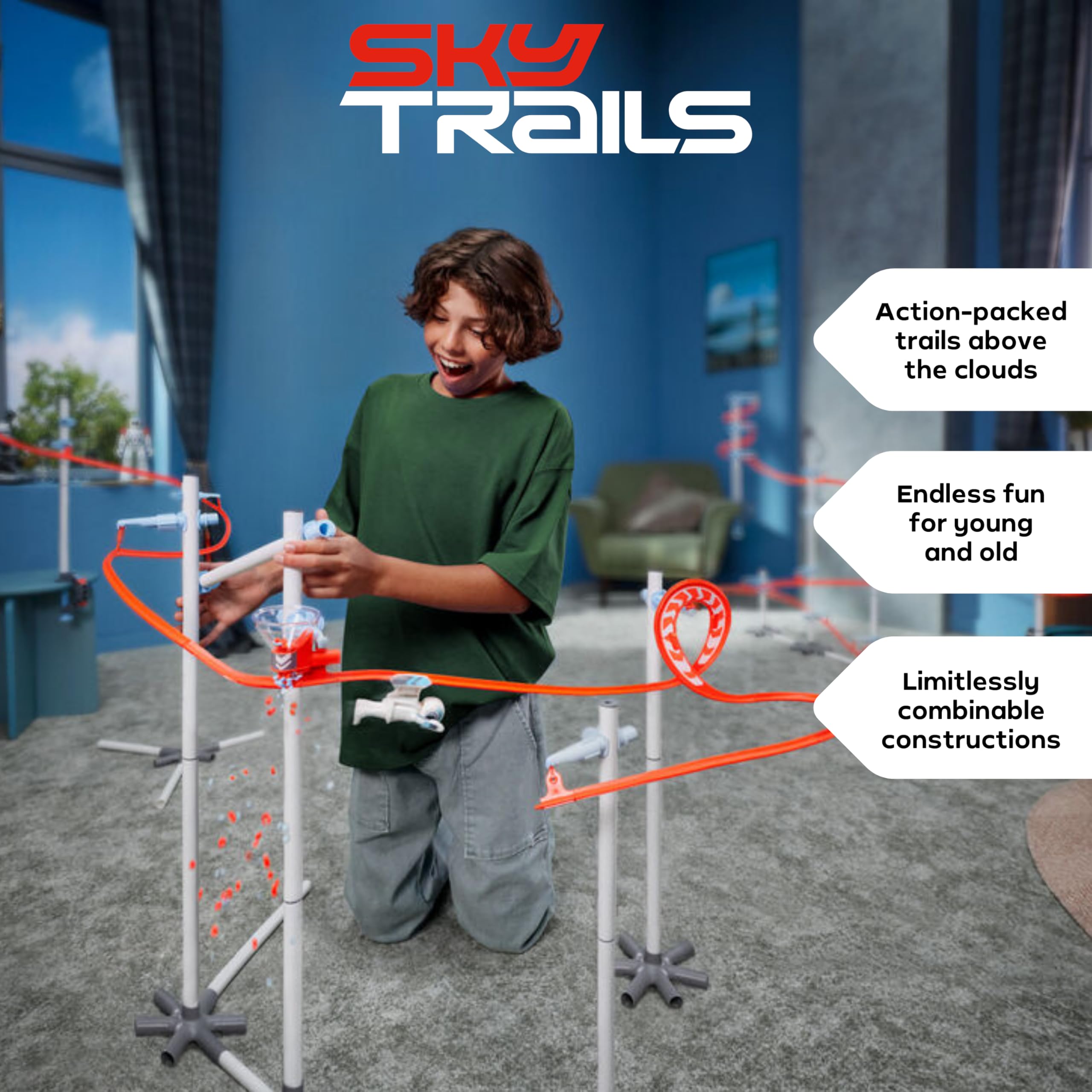 Sky Trails Connection Pack - Expansion Set for Building Exciting Racing Tracks 8