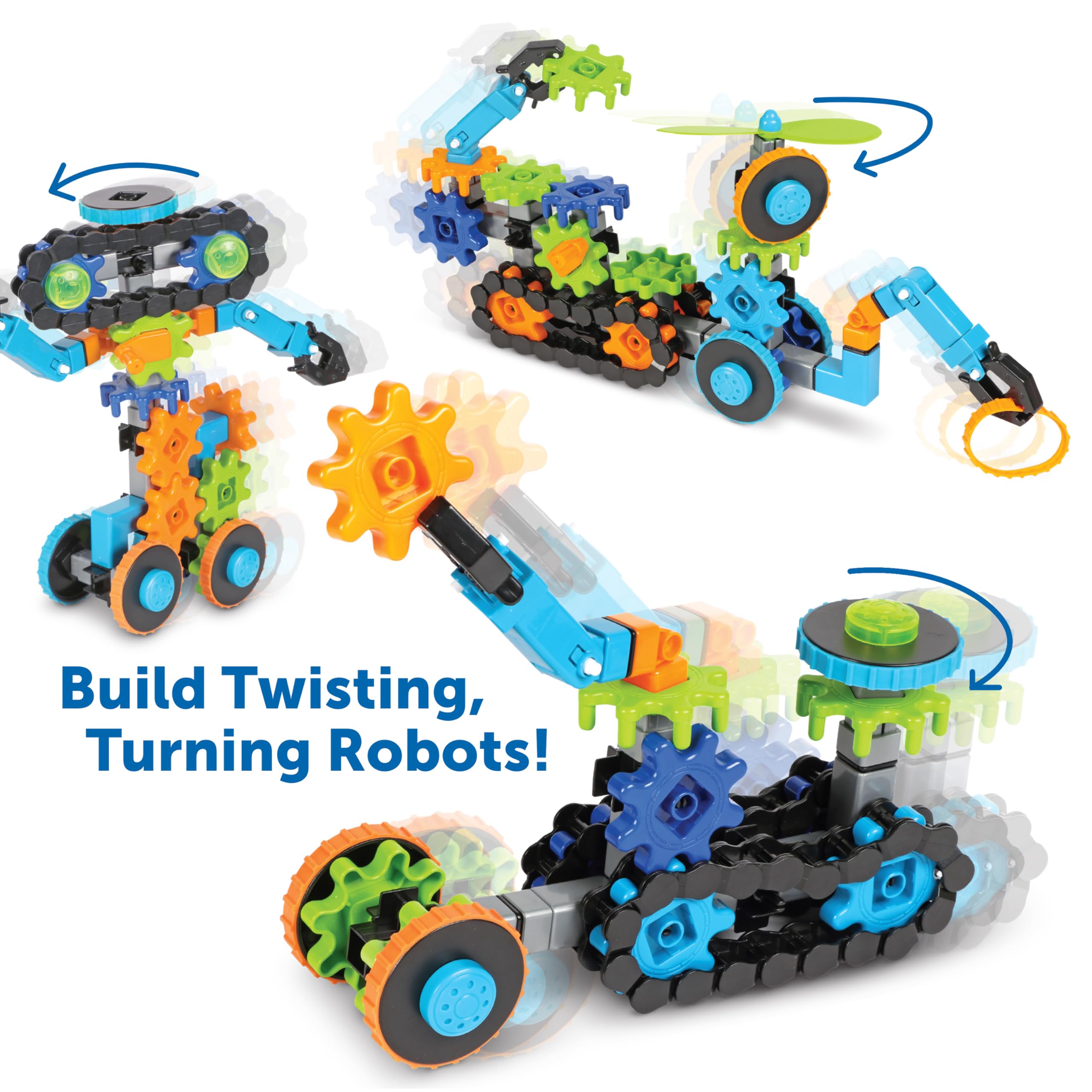 Learning Resources Gears! Gears! Gears! Robots in Motion - STEM Building Set for Kids Ages 5+ 9