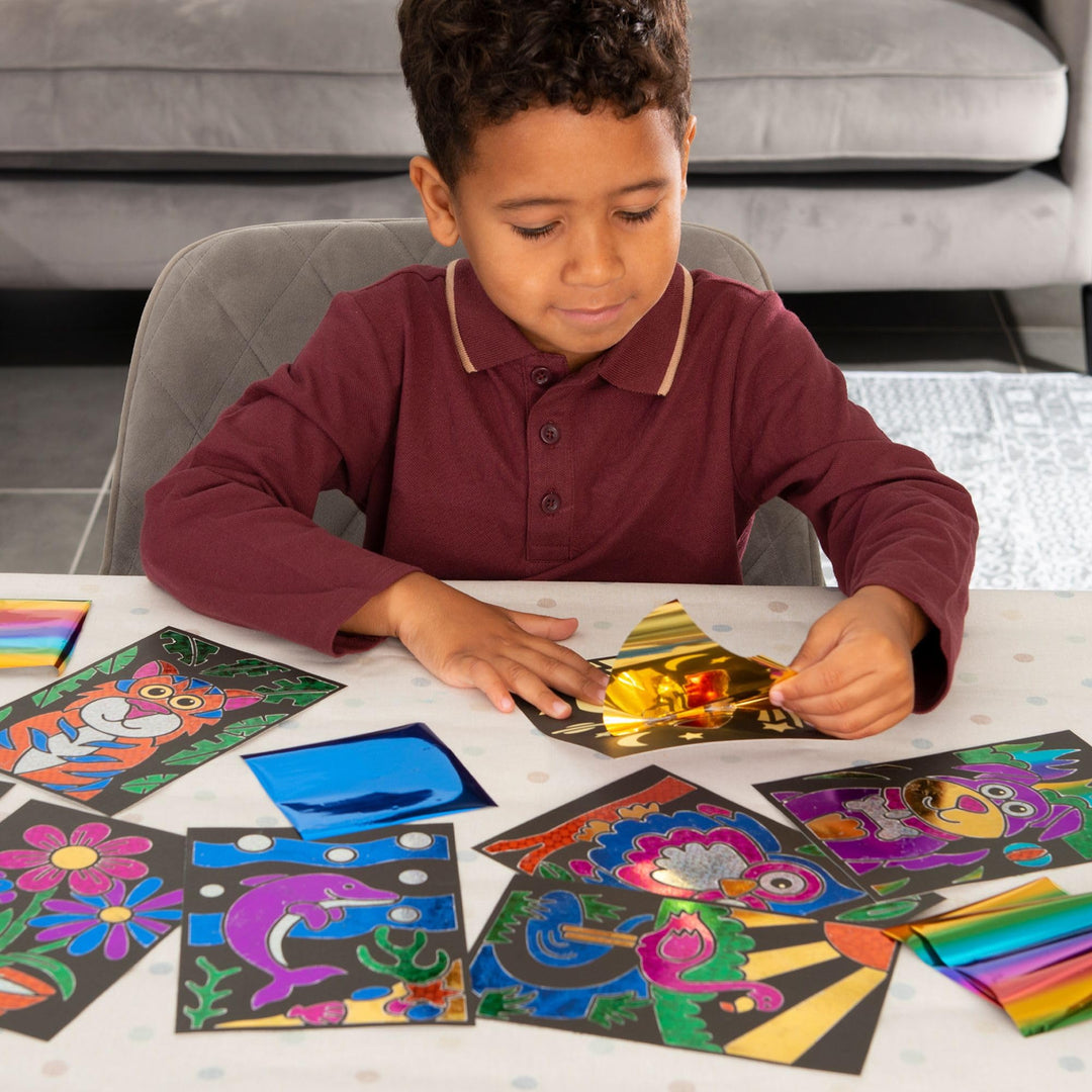 Galt Fab Foil Art Kit - Sparkly Craft Activity for Kids Ages 6+