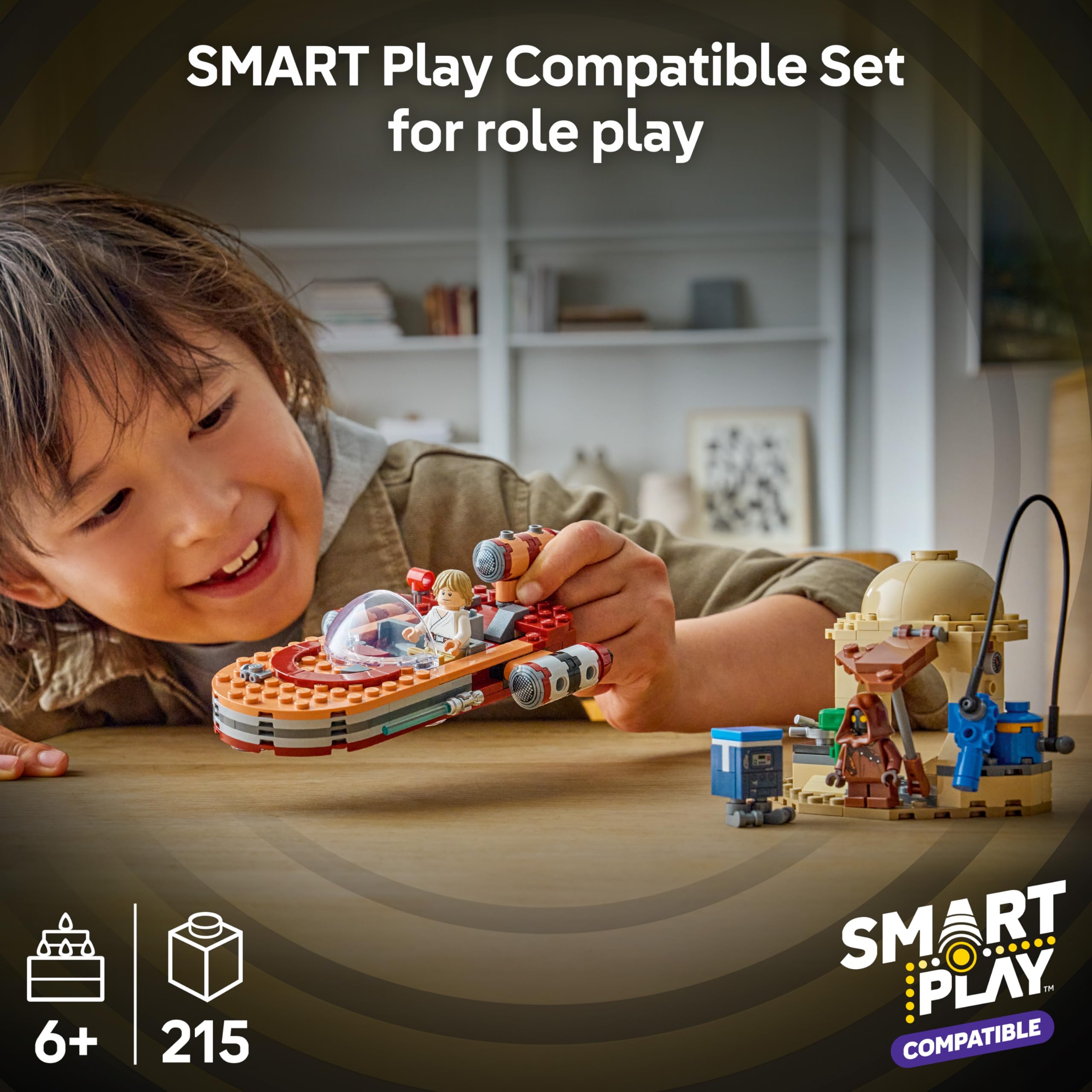 LEGO Star Wars 75420 SMART Play: Luke's Landspeeder Compatible Playset | Ages 6+ 2