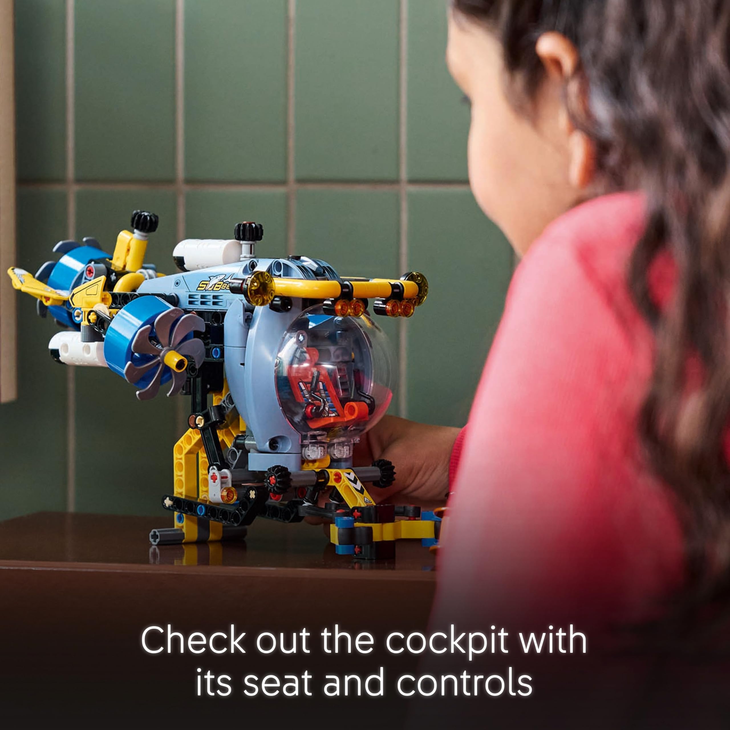LEGO Technic Deep-Sea Research Submarine Toy Set 42201 - Engineering Introduction for Ages 9+ 7