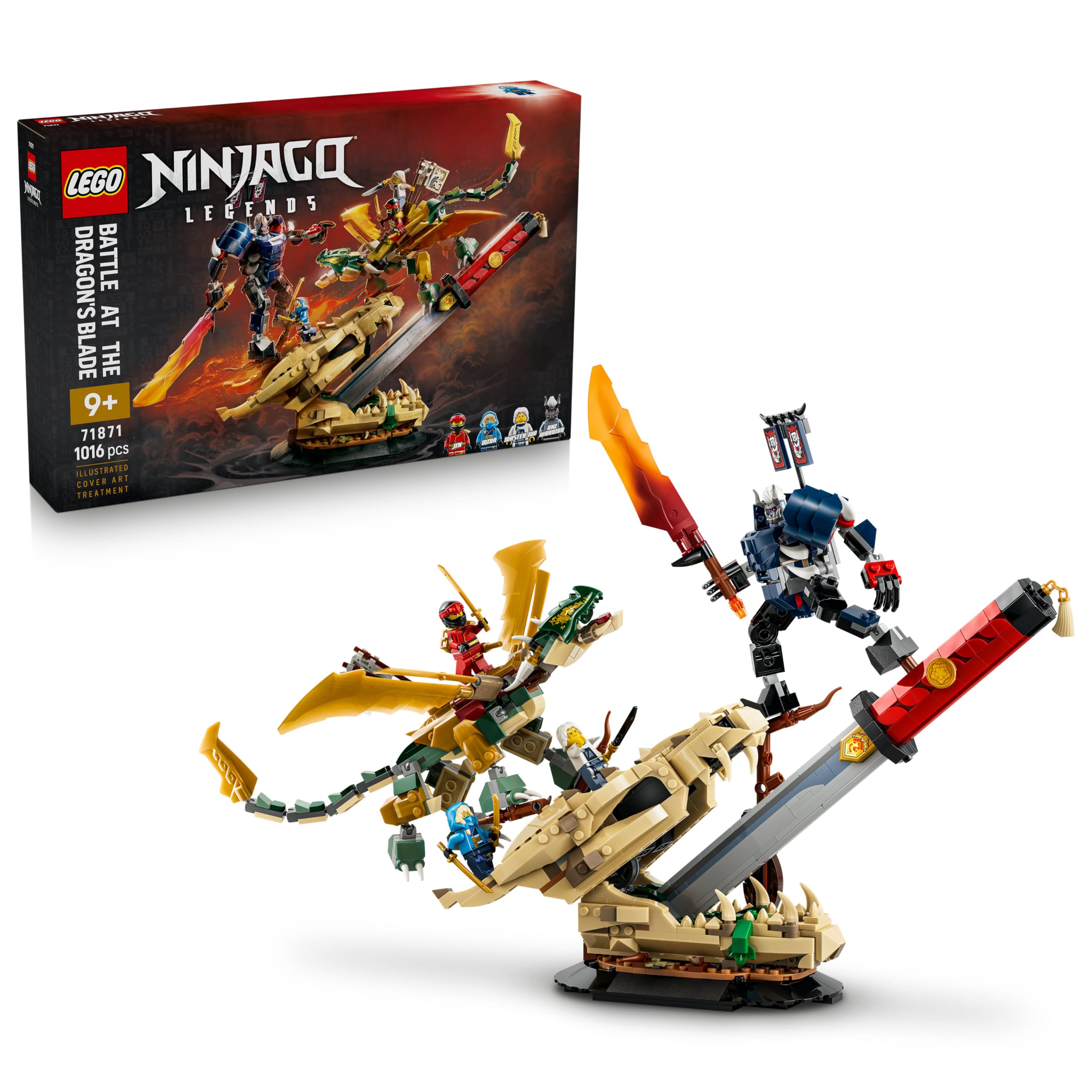 LEGO NINJAGO Battle at the Dragon's Blade Building Set | Ages 9+ | Model 71871
