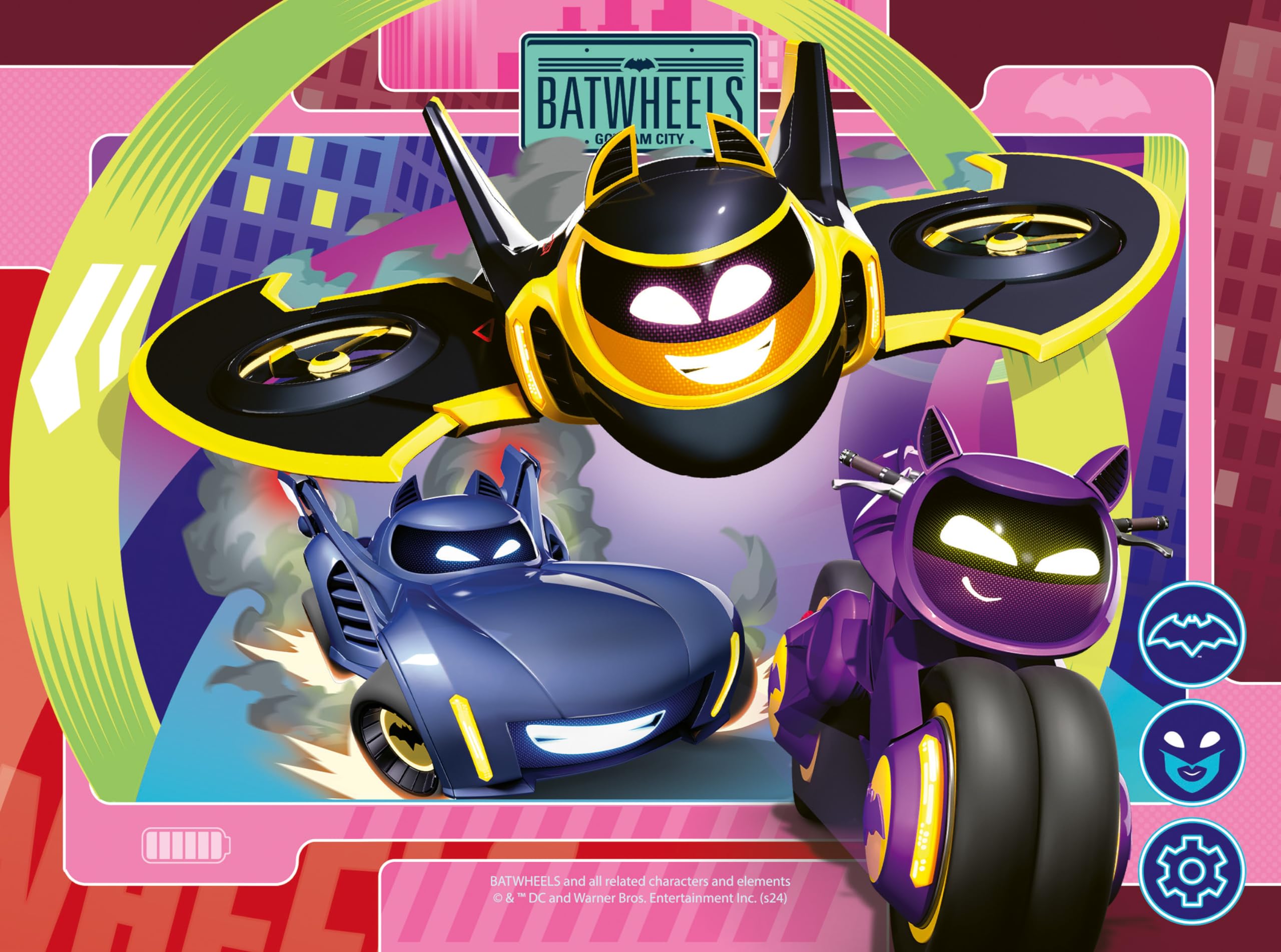 Ravensburger Batman Batwheels 4-in-1 Jigsaw Puzzle Set for Kids Ages 3 and Up 4