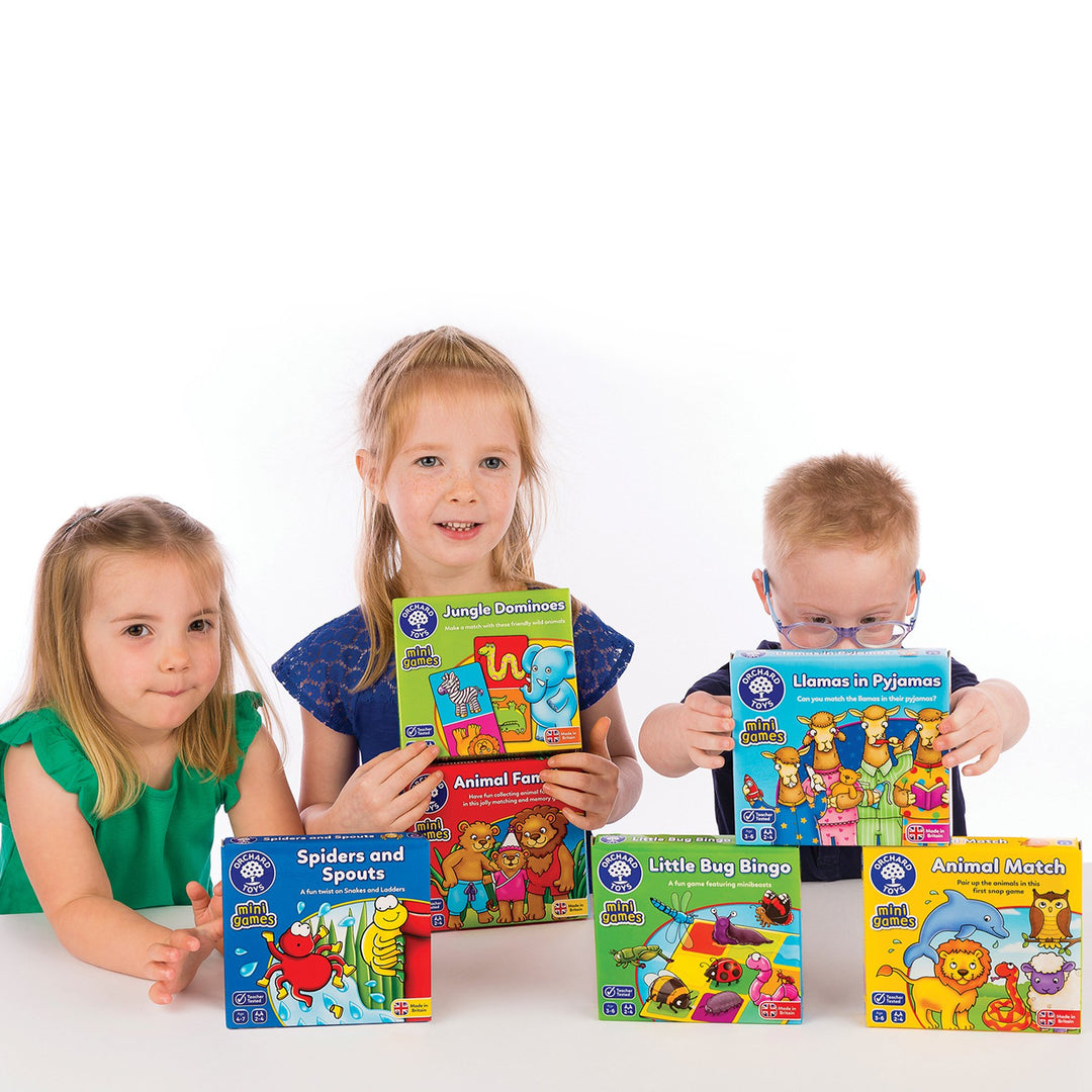 Orchard Toys Llamas in Pyjamas Mini Travel Game for Kids, Educational Matching Game for Ages 3-6