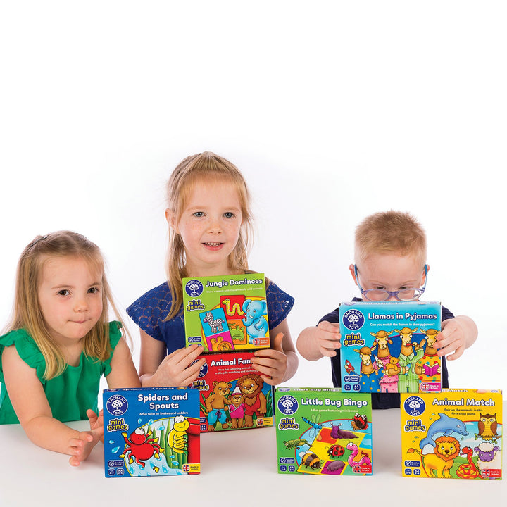 Orchard Toys Llamas in Pyjamas Mini Travel Game for Kids, Educational Matching Game for Ages 3-6