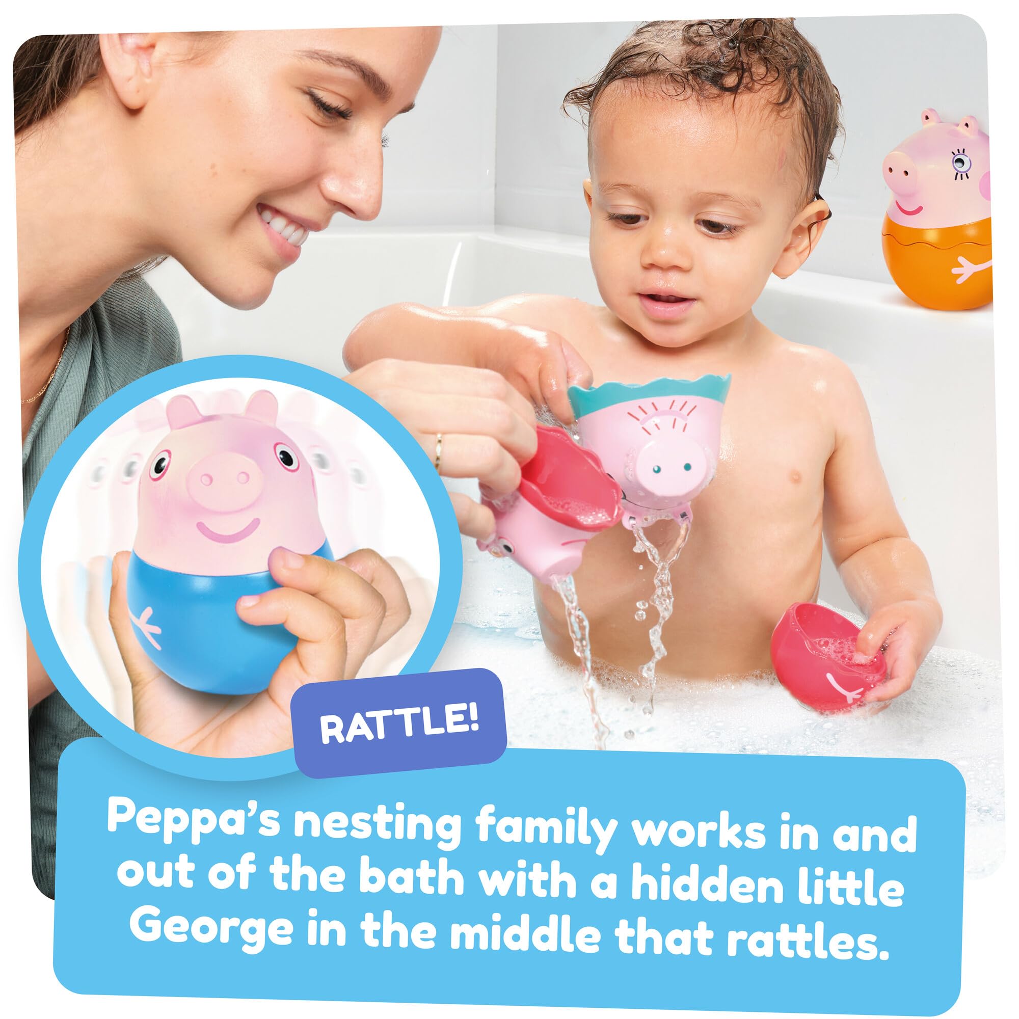 Toomies E73526 Peppa's Nesting Family - Nesting Dolls Puzzle Toy for Toddlers 18M+ 10