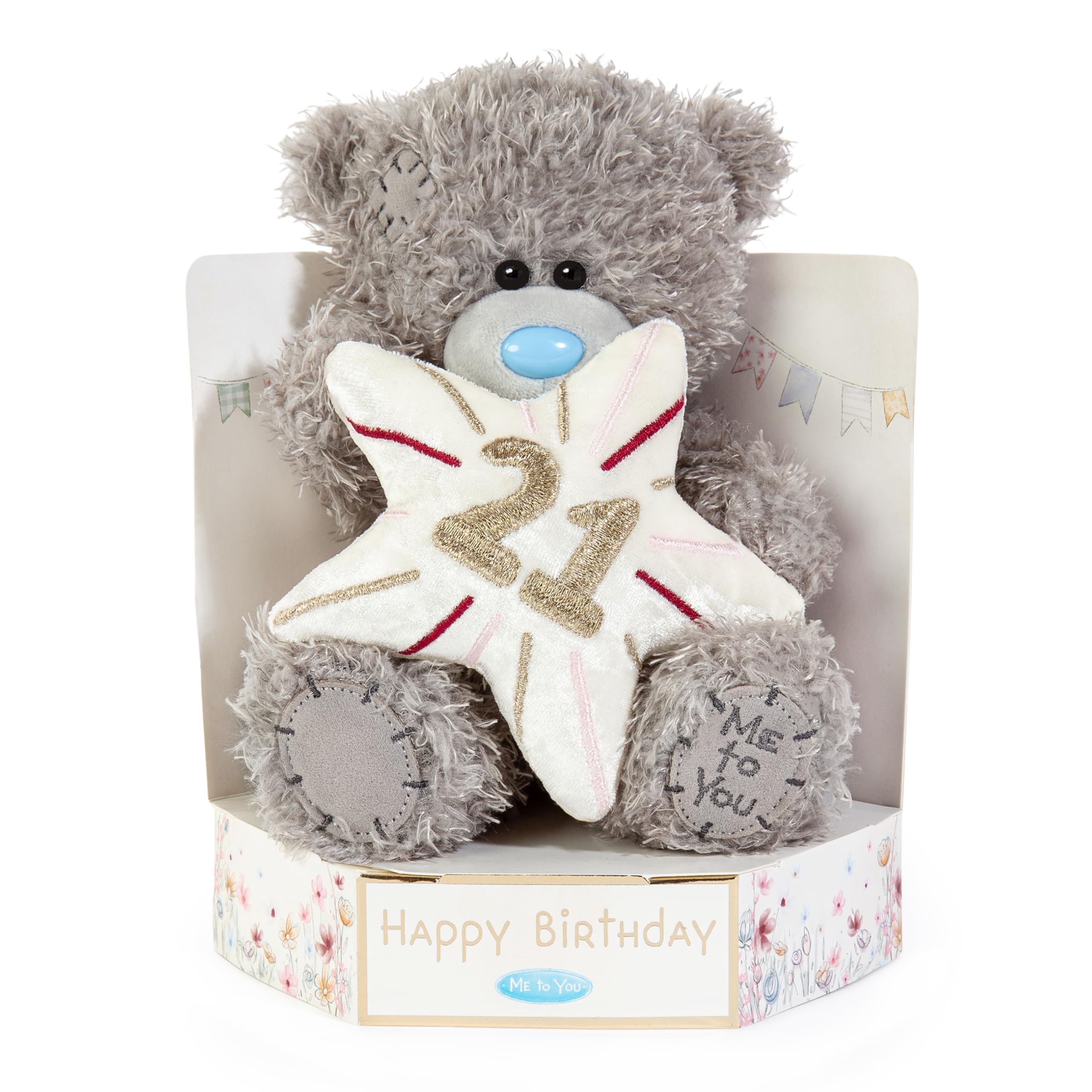 Me To You Tatty Teddy 21st Birthday Bear Plush | 15cm High | Grey 1