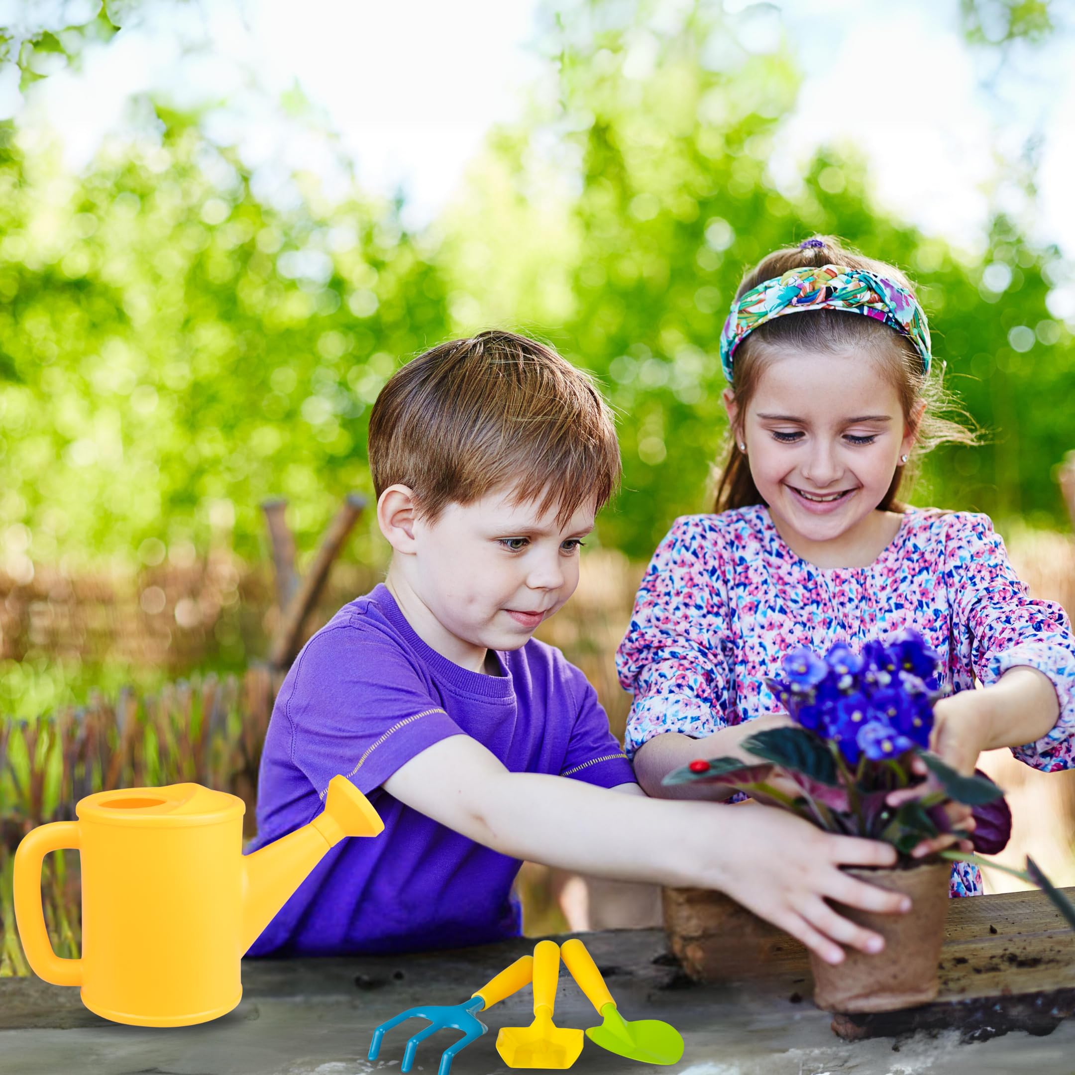 Pelle & Sol 10PCS Kids Gardening Tool Set - Children's Garden Playset for Ages 4+ 8