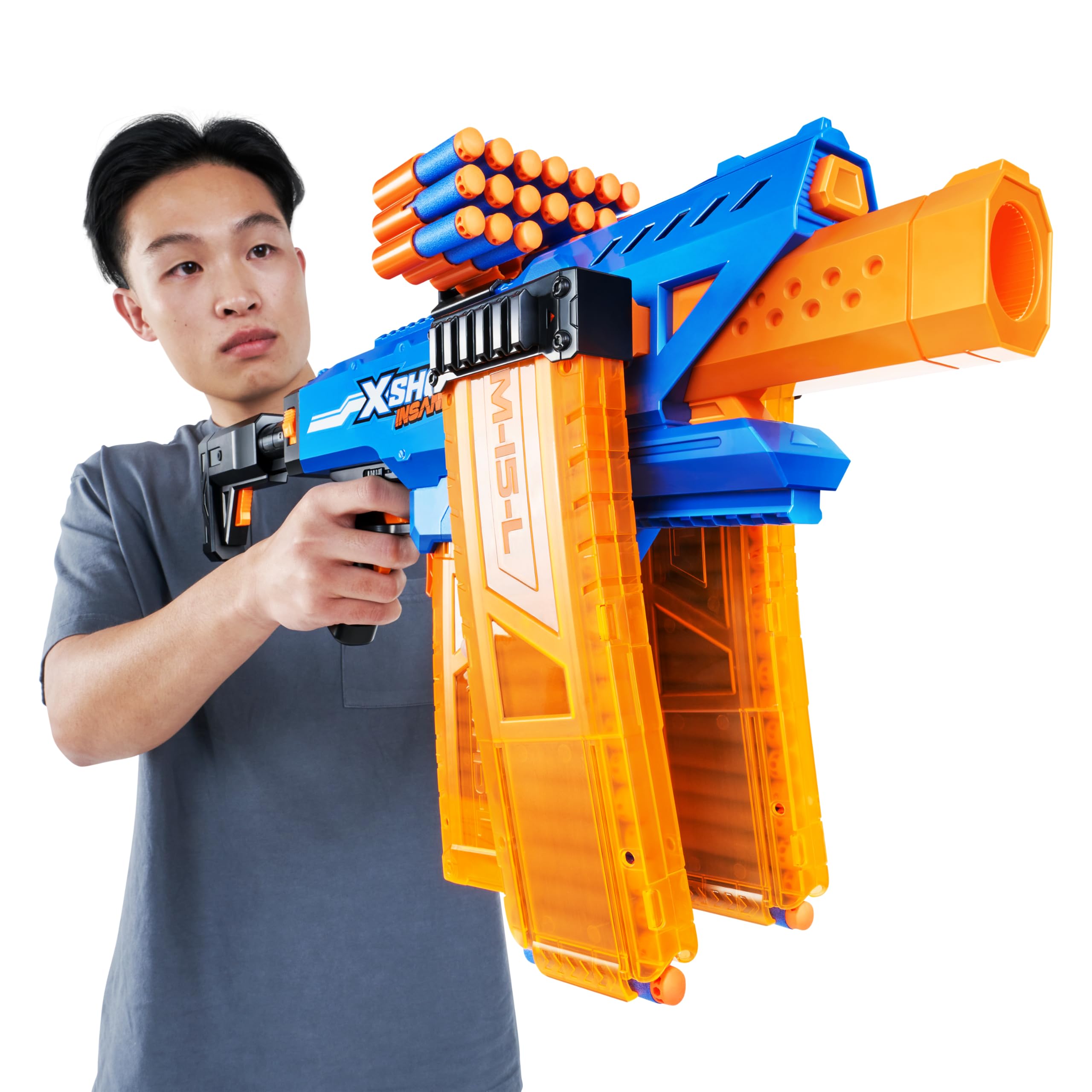 Xshot Insanity Motorized Clip Blaster - Air Pocket Technology with 72 Darts 6