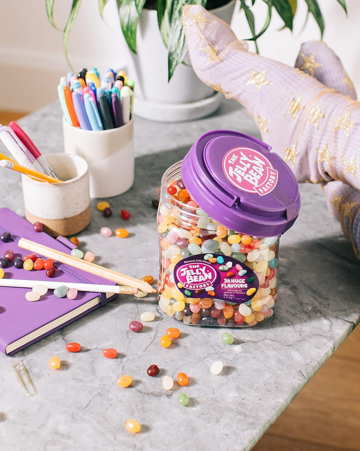 The Jelly Bean Factory Huge Flavours, 1.4kg Gourmet Jelly Beans Jar