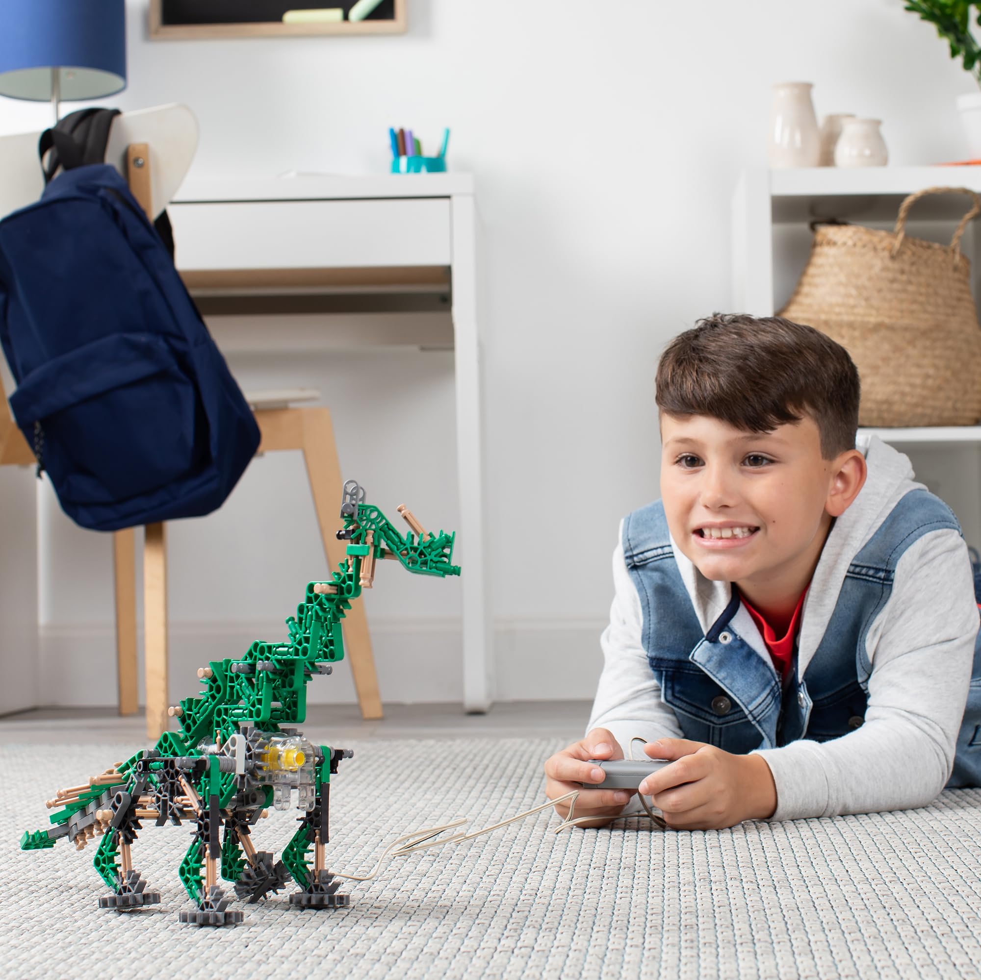 K'NEX K'Nexosaurus Rex Building Set - Motorized Dinosaur Model | 255 Pieces | Ages 7+ 5