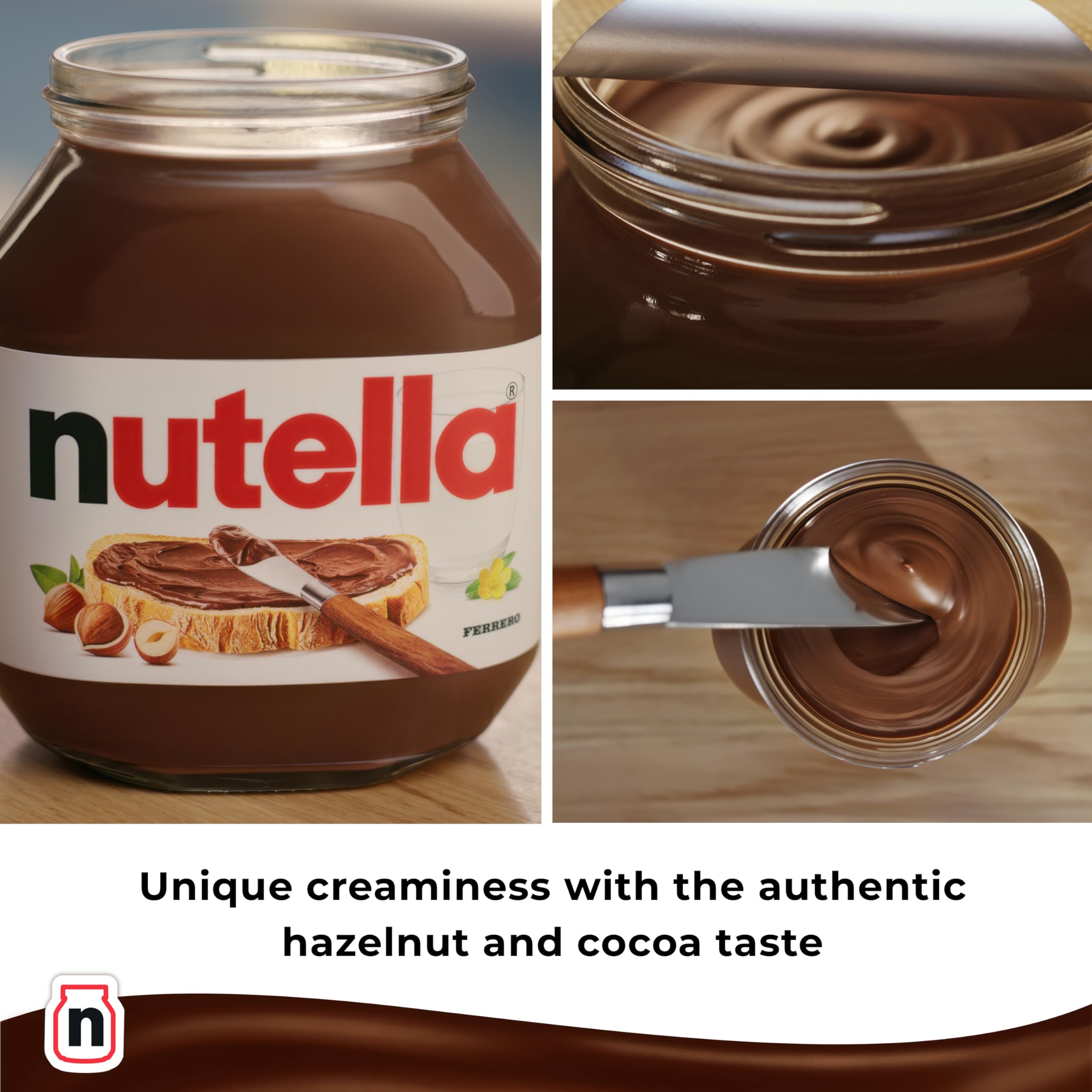 Nutella Hazelnut Spread with Cocoa - Creamy Taste | 630g Jar 5