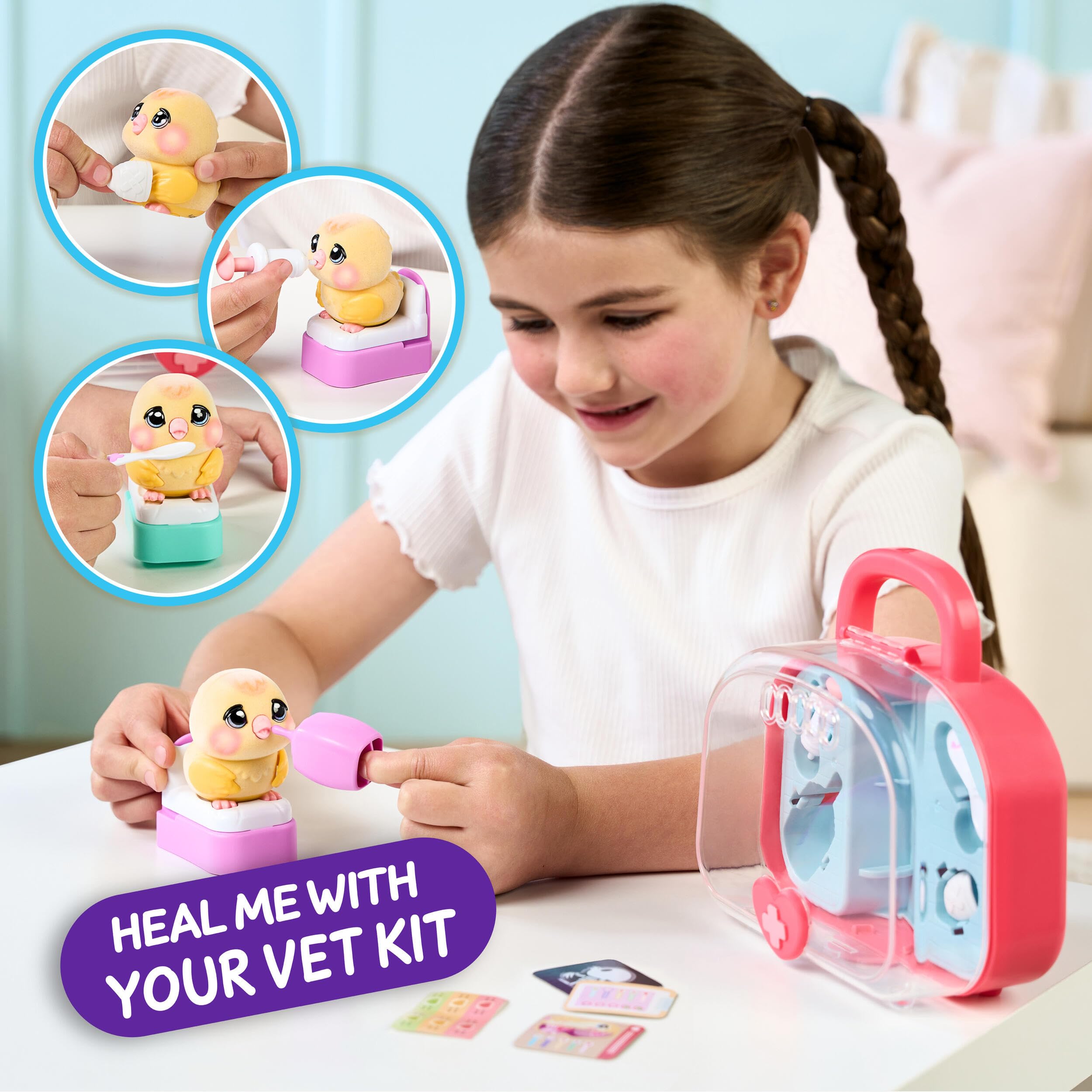 Little Live Pets Ouchies Vet Kit - Chirpy the Chick Interactive Toy with 20+ Sounds & Lights 2