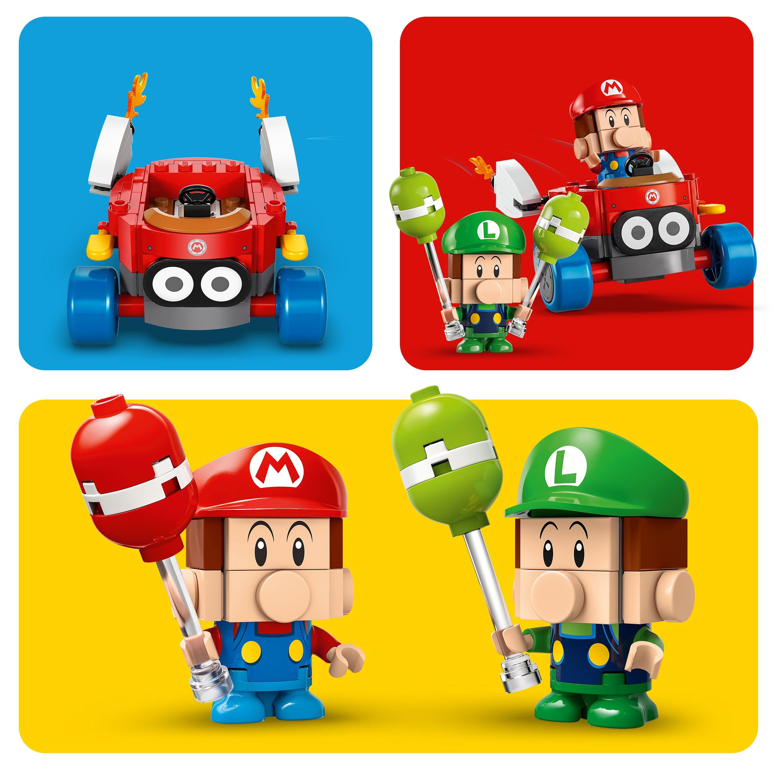 LEGO Super Mario: Mario Kart – Baby Mario vs. Baby Luigi Playset - 321-Piece Building Set for Kids 8+ 5