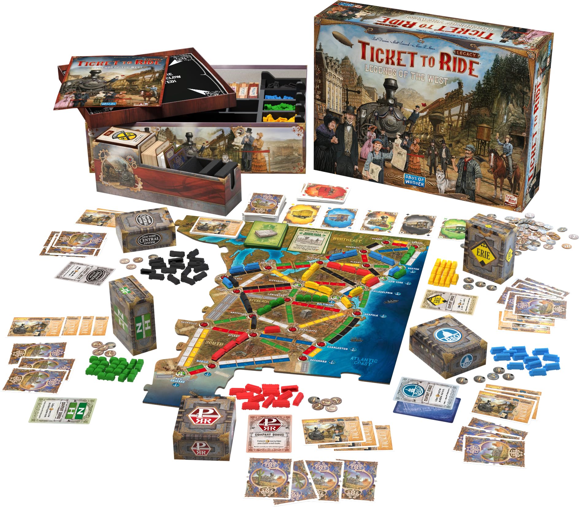 Days of Wonder Ticket to Ride Legacy - Legends of the West Board Game 5