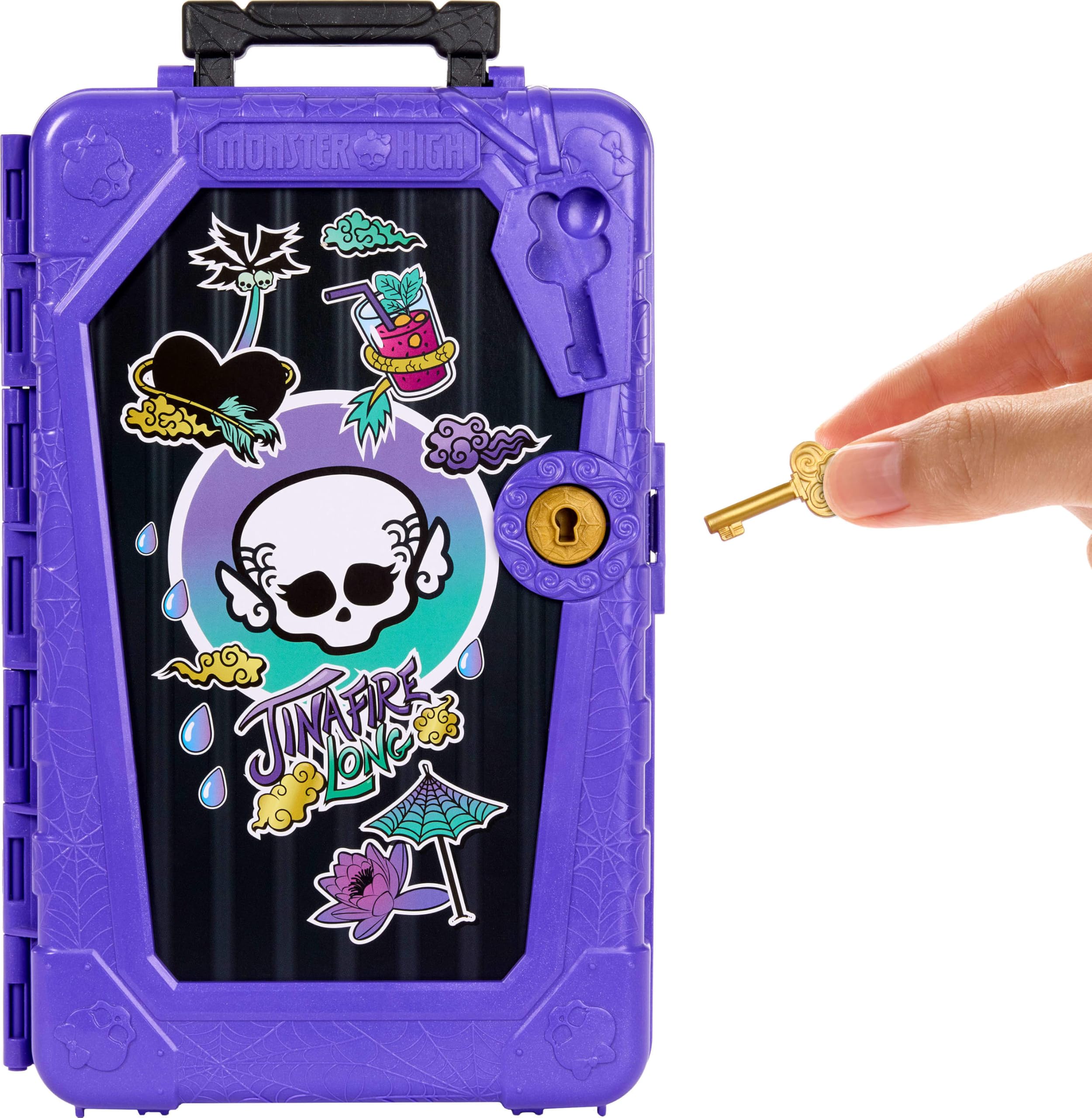 Monster High Skulltimate Secrets Jinafire Long Doll & Accessories Playset - 19+ Surprises, Ages 4+ 4