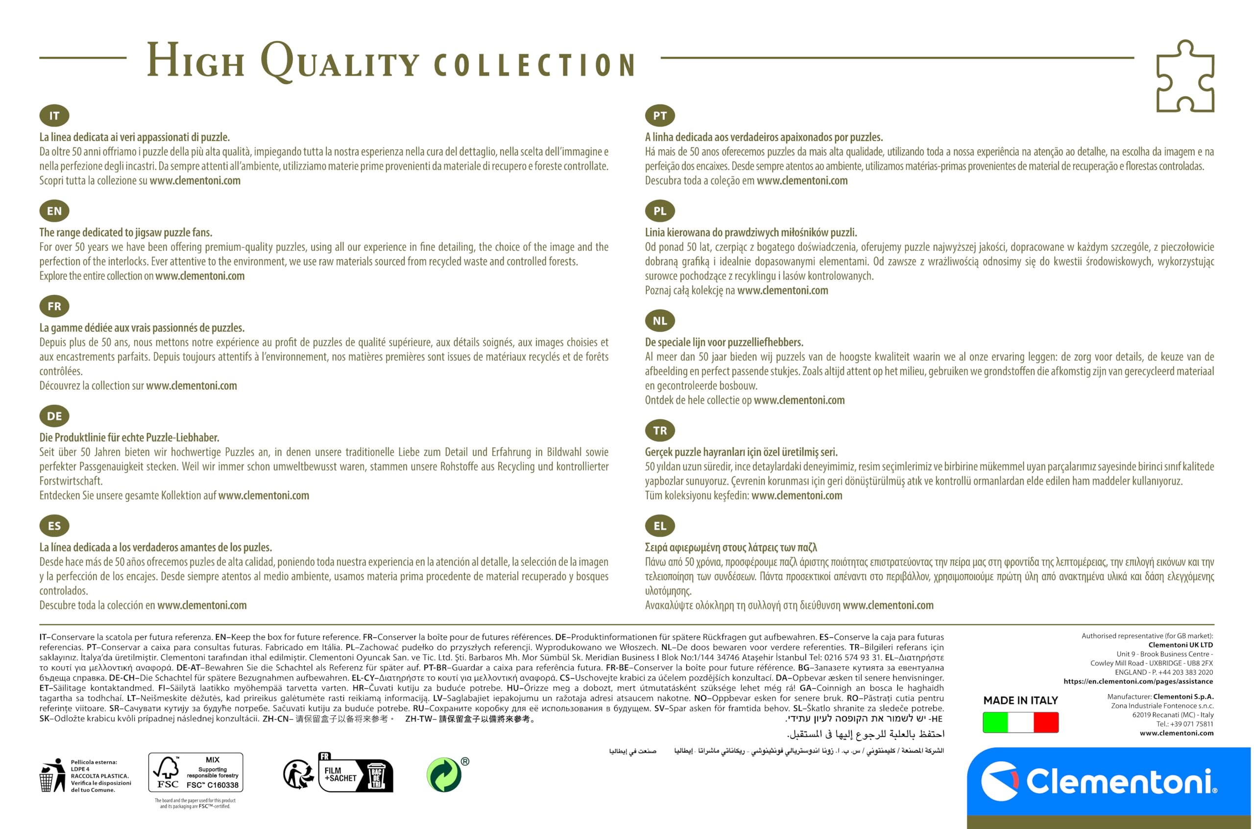 Clementoni Jigsaw Puzzle - The Magnificent Grand Canal 2000 Piece 5