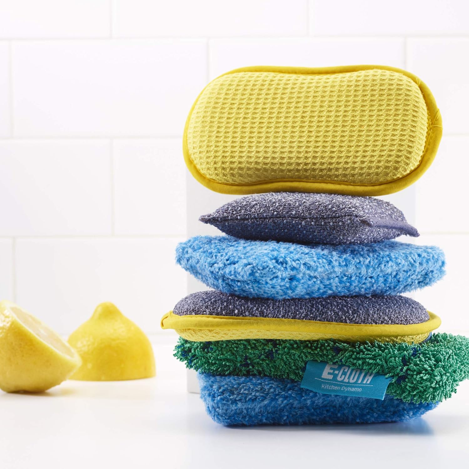 E-Cloth Washing Up Pad - Non-Scratch Kitchen Scrub Sponge, 1 Pack, Yellow 6