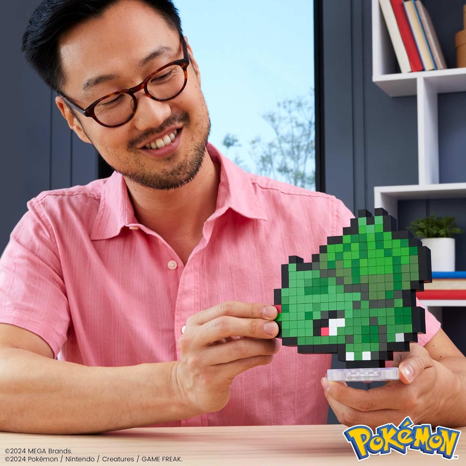 MEGA Pokémon Bulbasaur Building Set - 374-Piece Pixel Art Figure for Adult Collectors 5