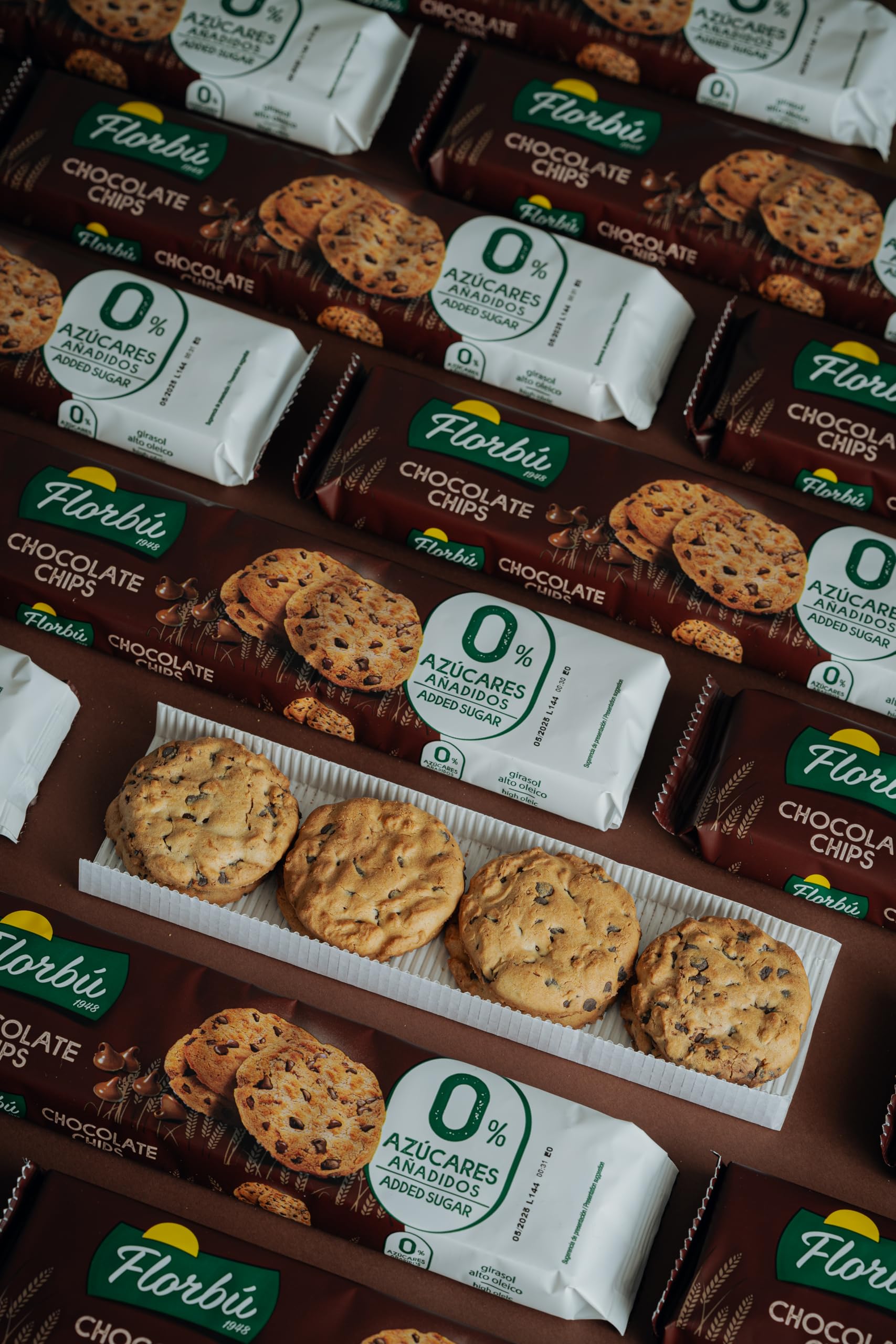 Florbu Chocolate Chip Cookies 0% - No Added Sugar Biscuits | Classic Crunch 5