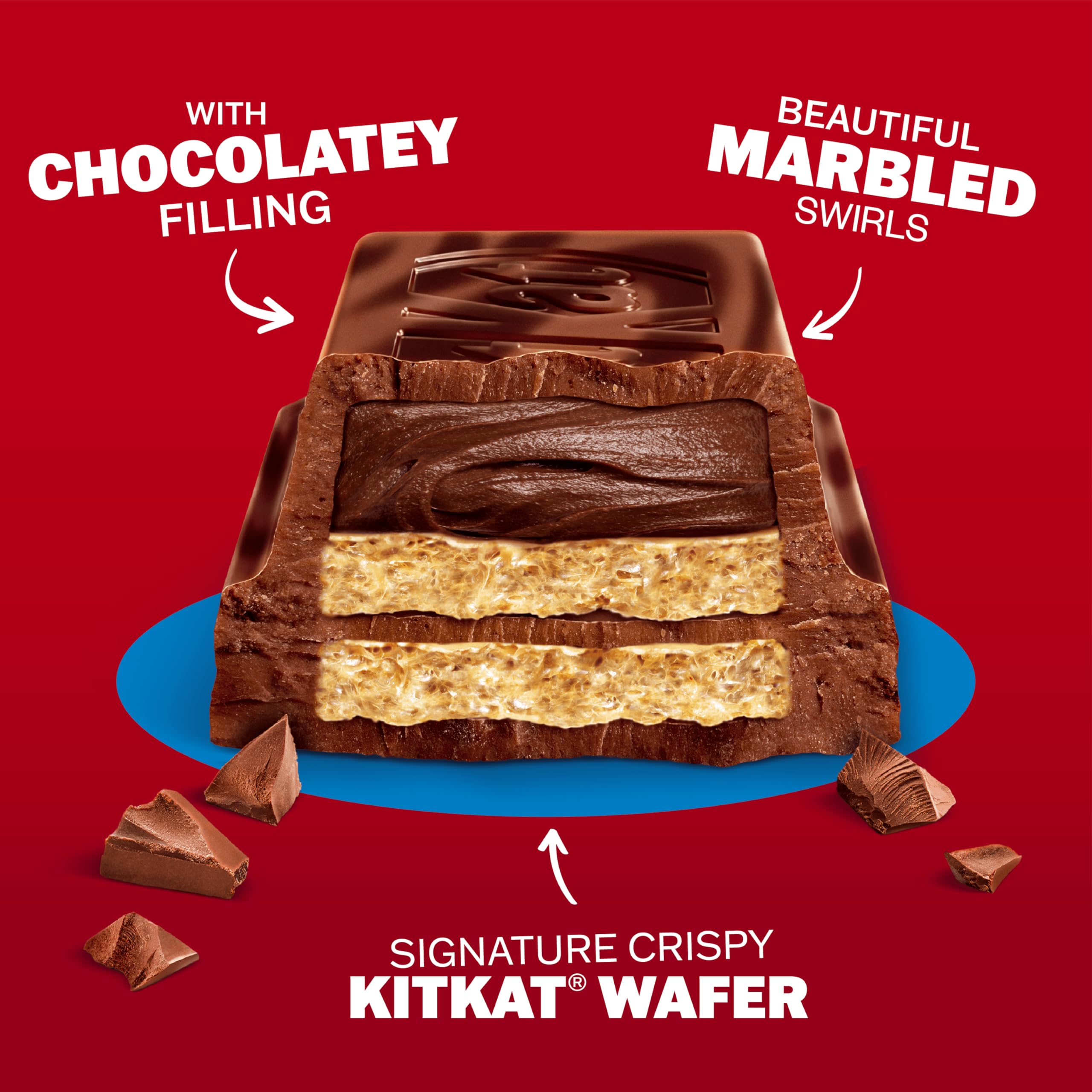 KitKat Double Milk and Dark Chocolate Crispy Wafer Sharing Bar, 99g 4