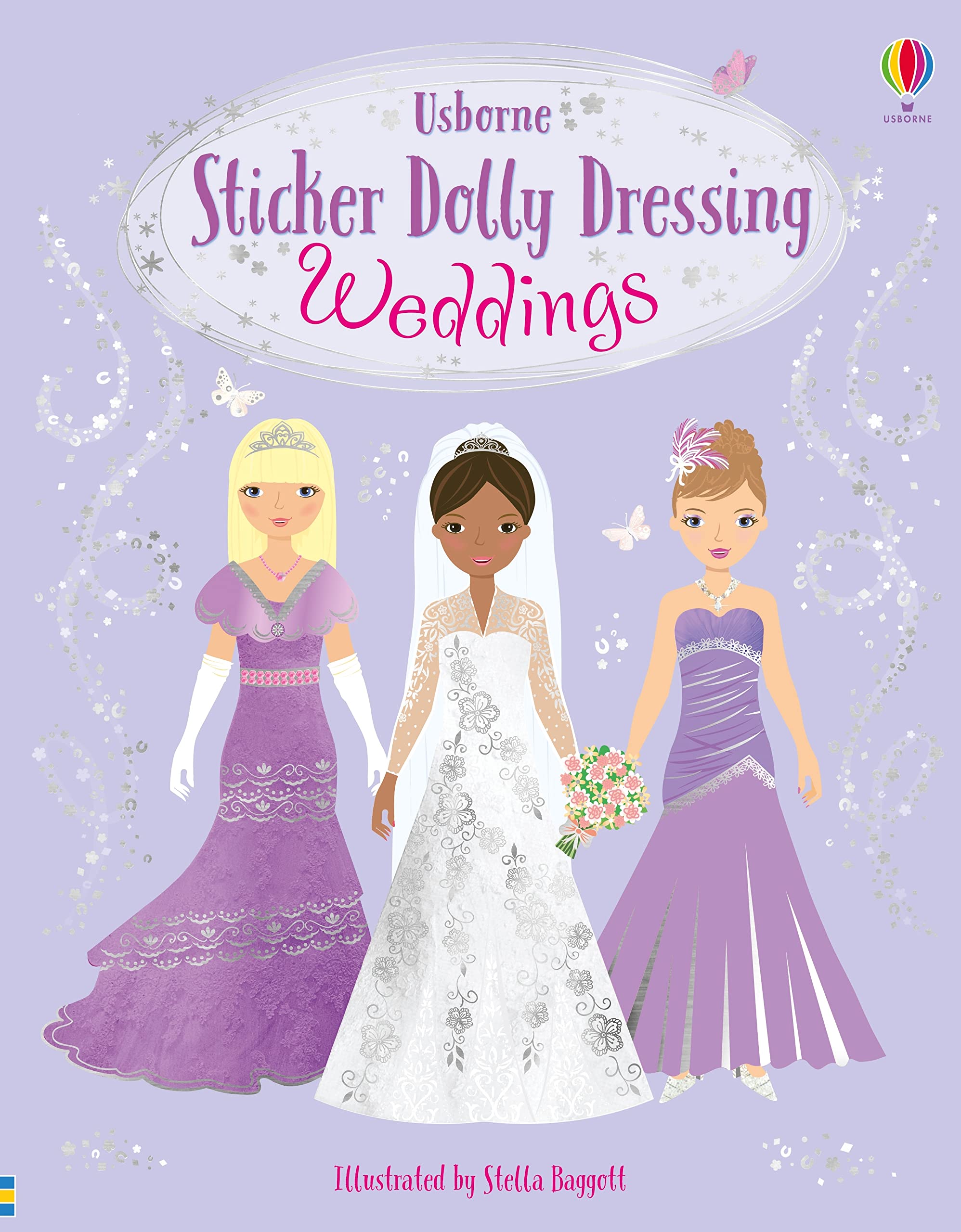 Usborne Sticker Dolly Dressing Weddings: 1 Activity Book | Paperback | Ages 3-6