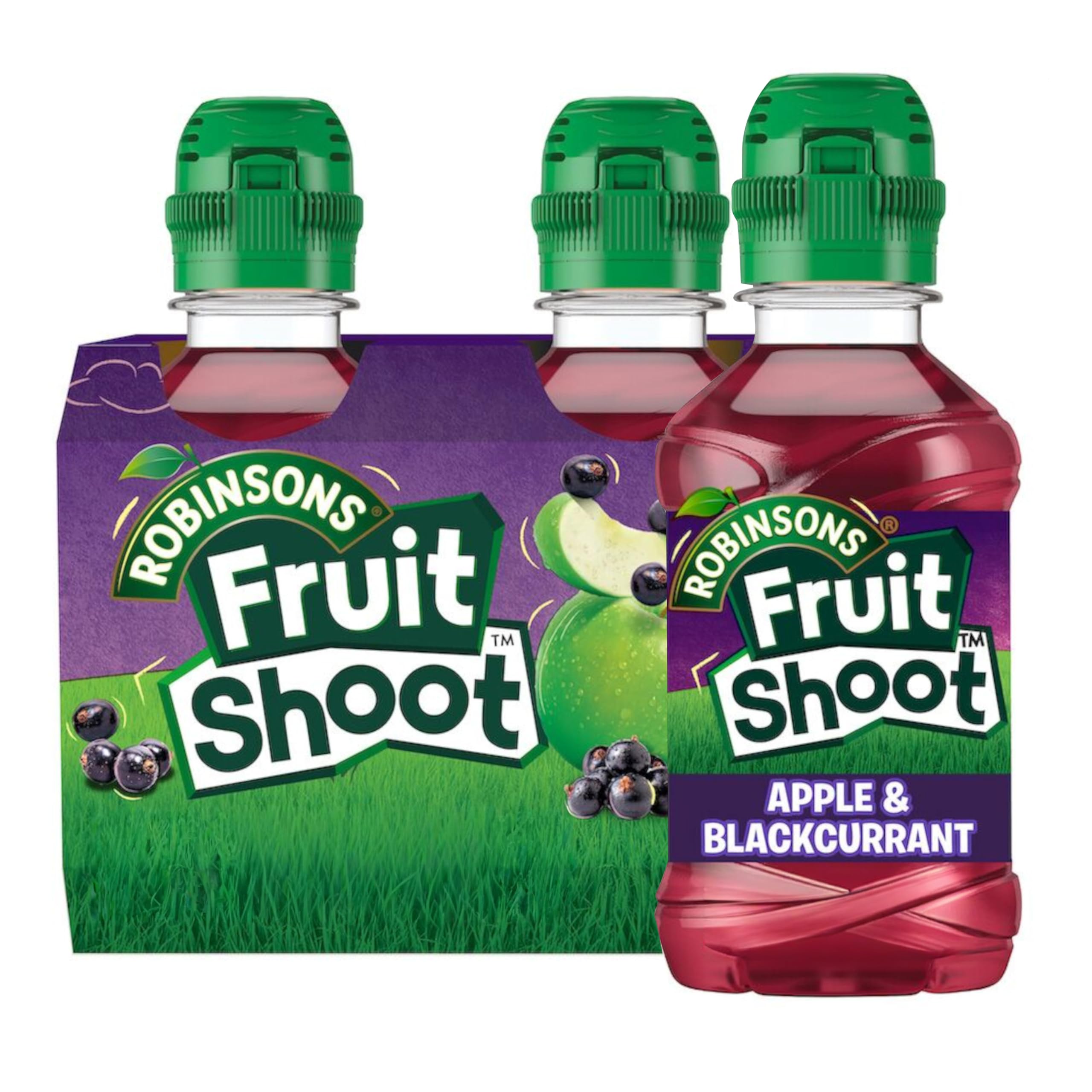 FRUIT SHOOT Apple and Blackcurrant Fruit Juice - No Added Sugar | Vitamins | 8 x 200ml Bottles