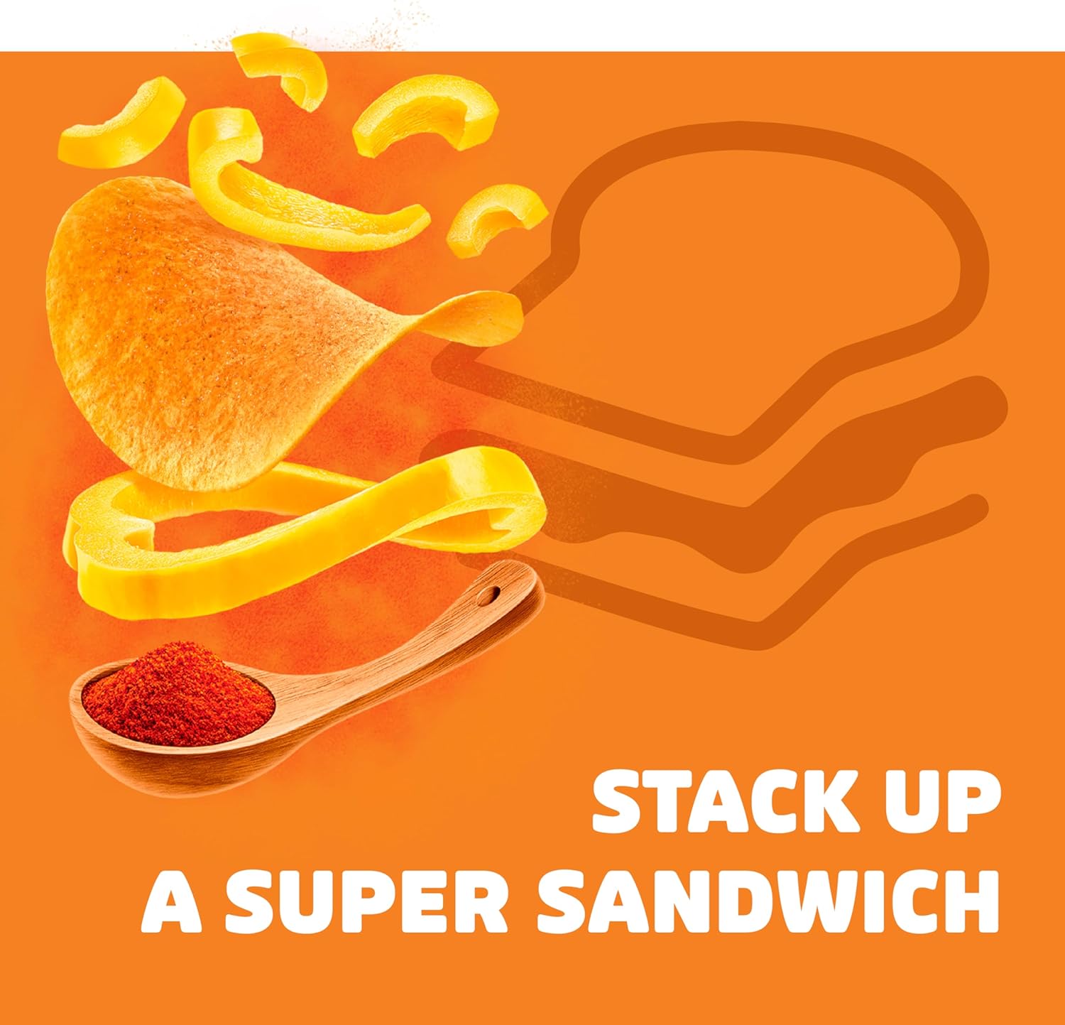 Pringles Paprika Crisps 185g 7