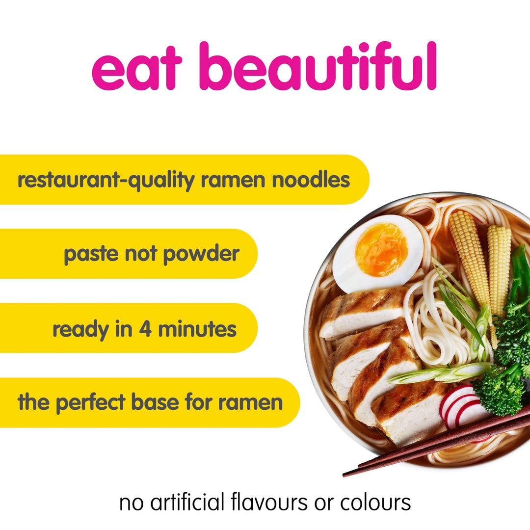 Itsu - Ramen Ready Noodles 86g | Spicy Broth | Authentic Japanese Flavour | Pack of 6