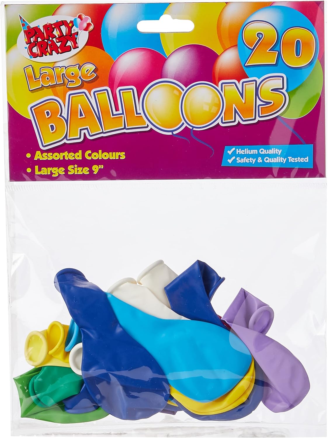 Large Round Balloons - Assorted Colors, Helium Quality (Pack of 20) 4