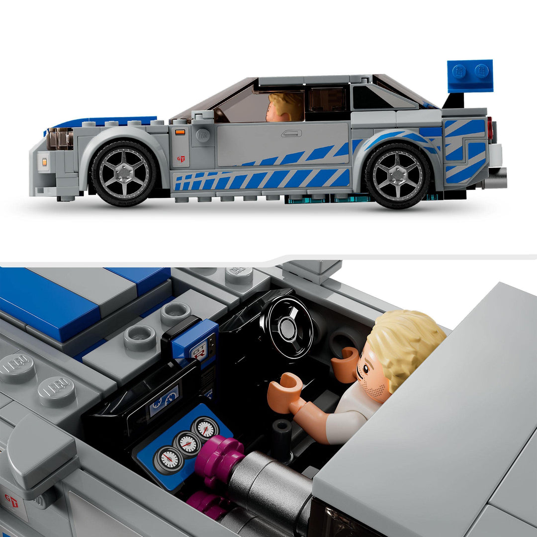 LEGO Speed Champions Nissan Skyline GT-R (R34) Race Car - 319-Piece Building Set for Ages 9+