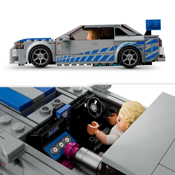 LEGO Speed Champions Nissan Skyline GT-R (R34) Race Car - 319-Piece Building Set for Ages 9+