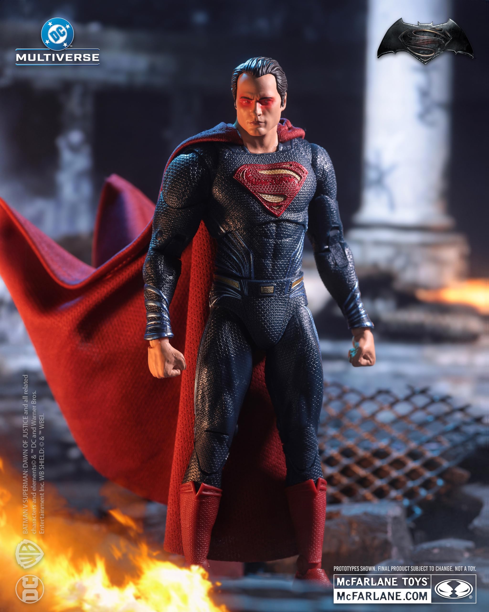 McFarlane DC Multiverse Superman (Heat Vision) 7-Inch Action Figure | Batman V Superman: Dawn of Justice 8