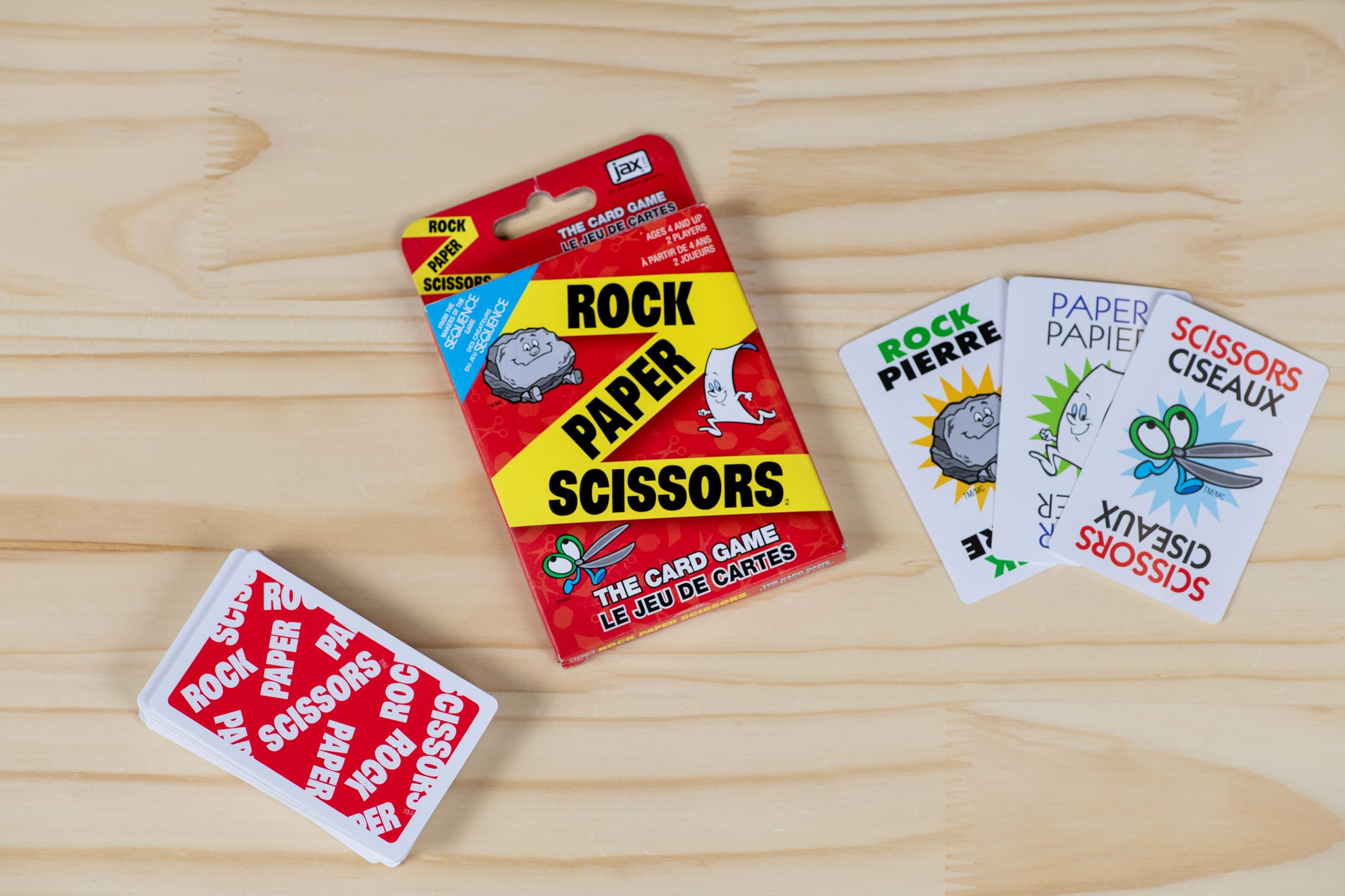 Jax Rock Paper Scissors The Card Game | 2 Players | Ages 4+ | Bilingual Version 3