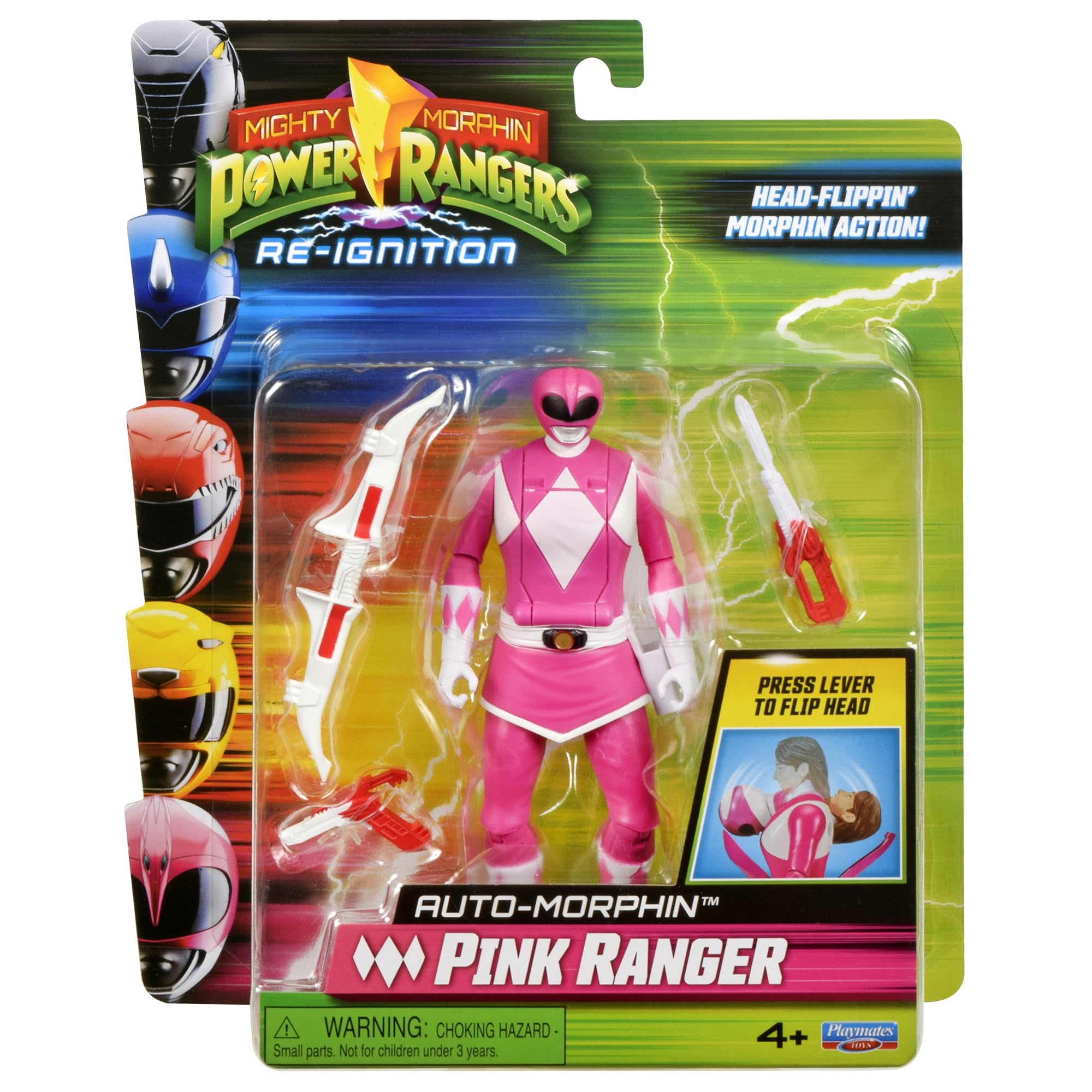 Power Rangers Auto-Morphin Pink Ranger Action Figure | 15 cm | Ages 4+