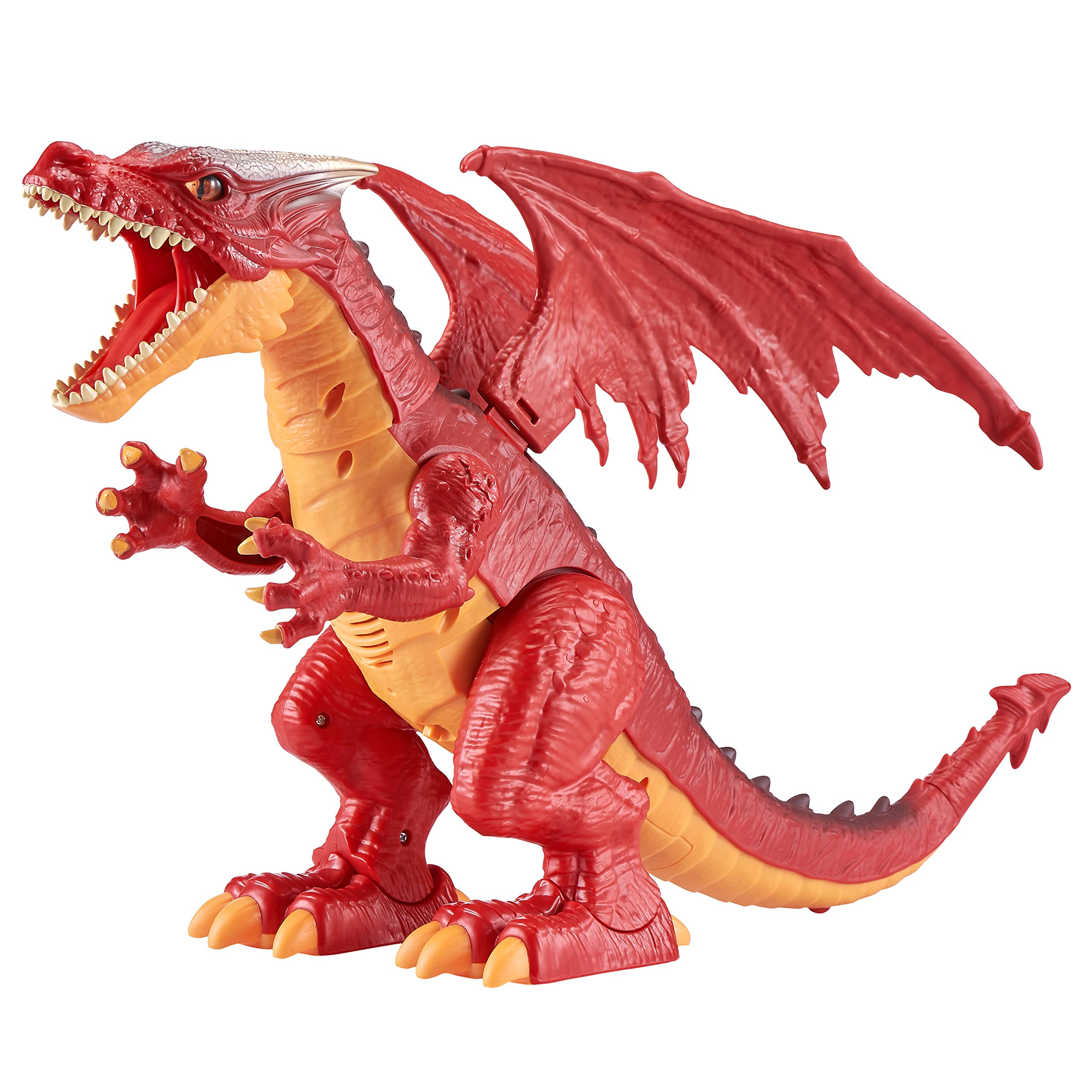 ZURU Robo Alive Fire Breathing Roaring Dragon - Electronic Interactive Play Figure, Red 1